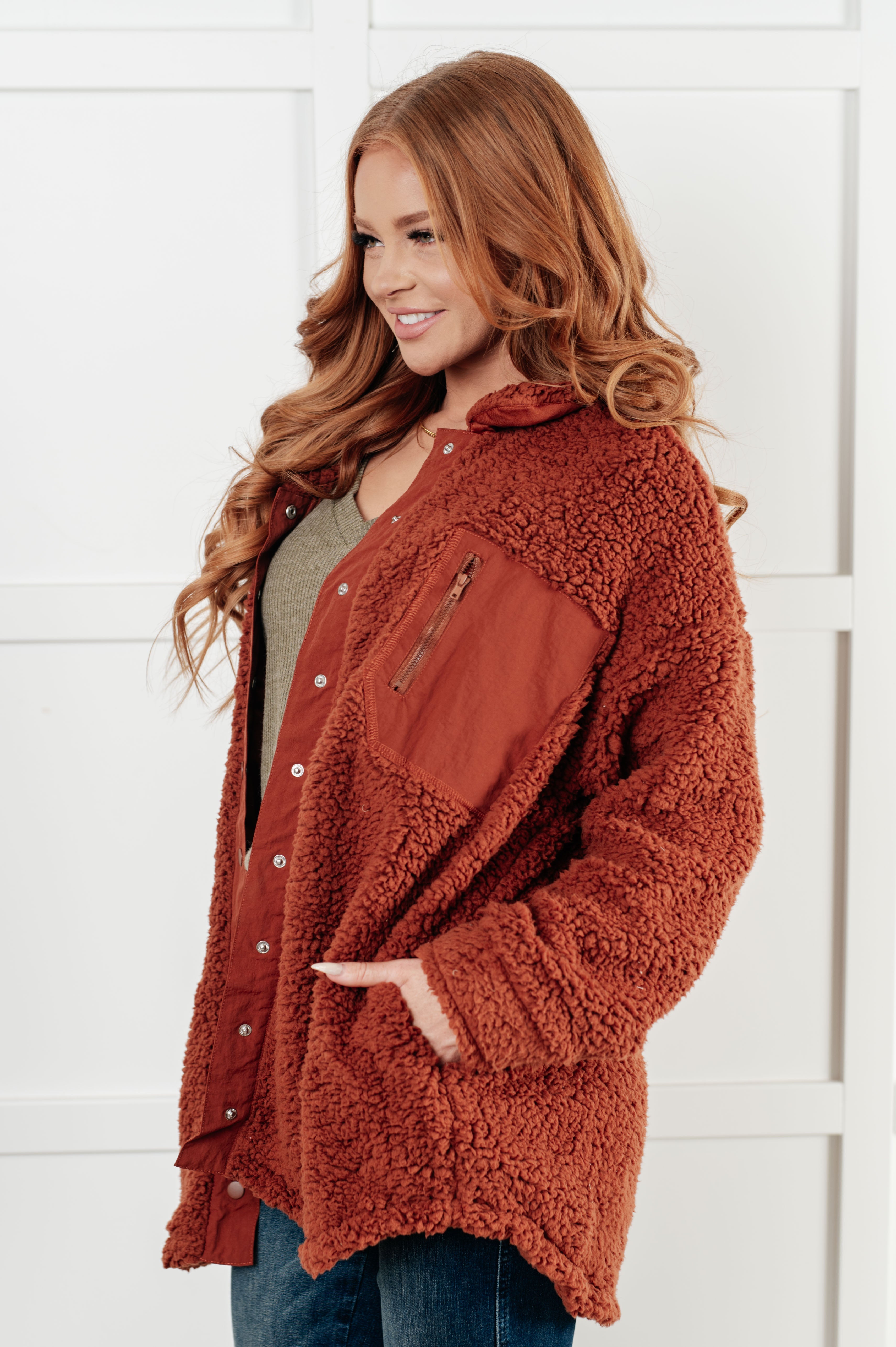 Growing Up Great Sherpa Jacket - Charming Charlie