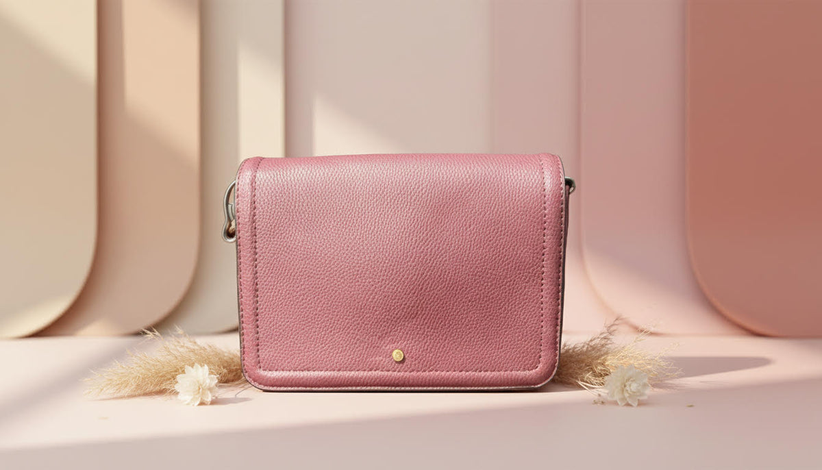 Pink Leather Crossbody Bag - Charming Charlie