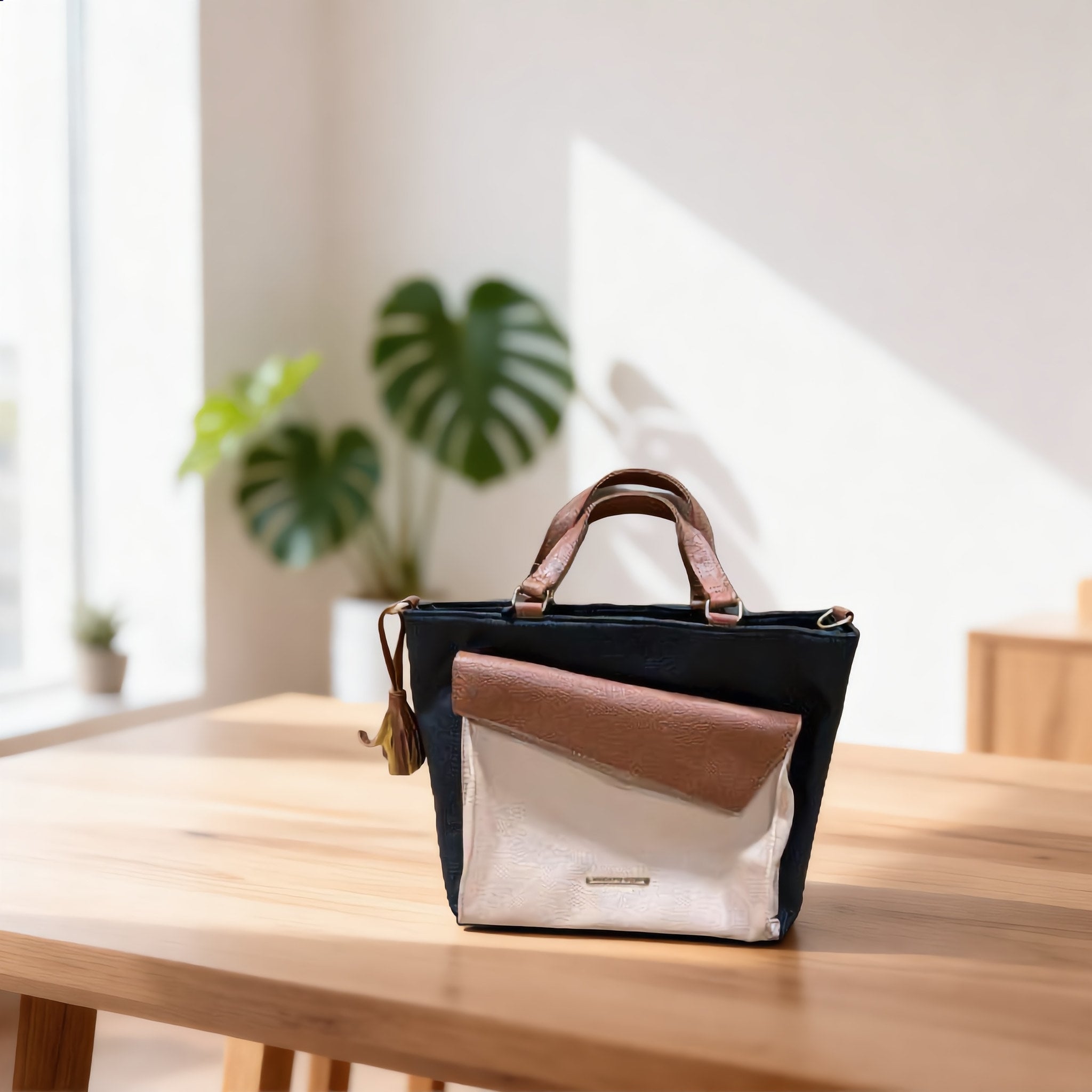 Alexis Bendel Multi-Color Vegan Leather Satchel - Charming Charlie