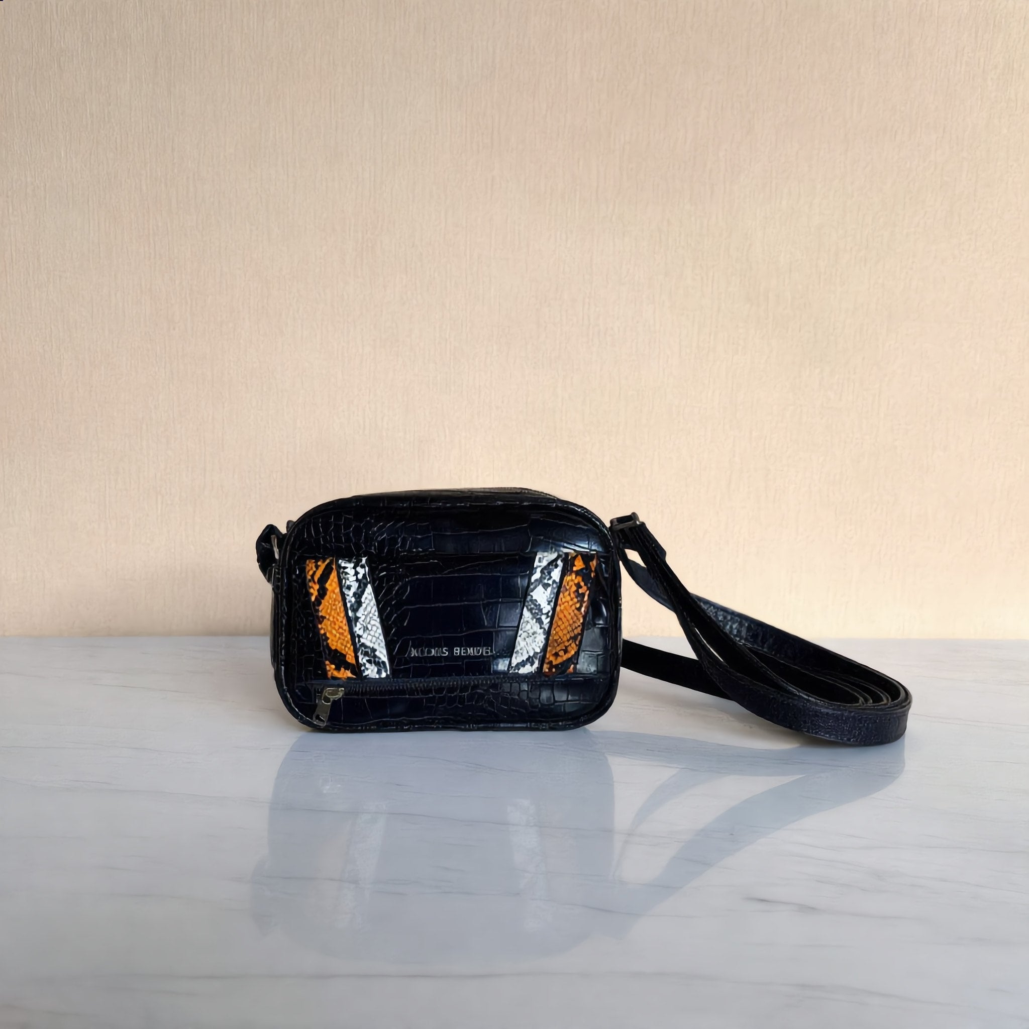 Alexis Bendel Black Croc Mini Crossbody - Charming Charlie
