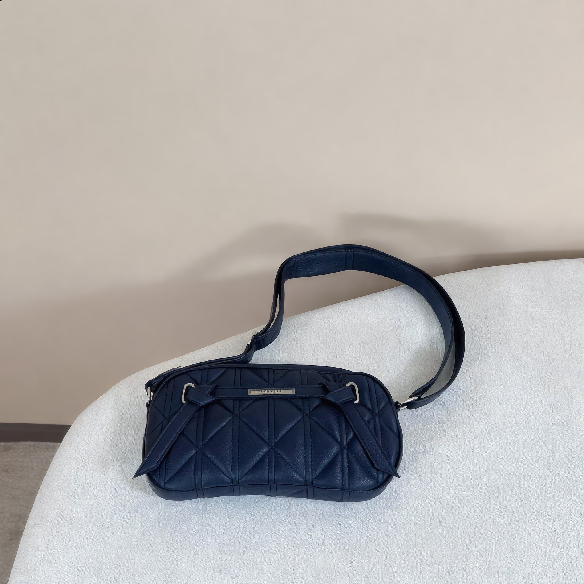 Black Quilted Camera Crossbody Bag - Charming Charlie
