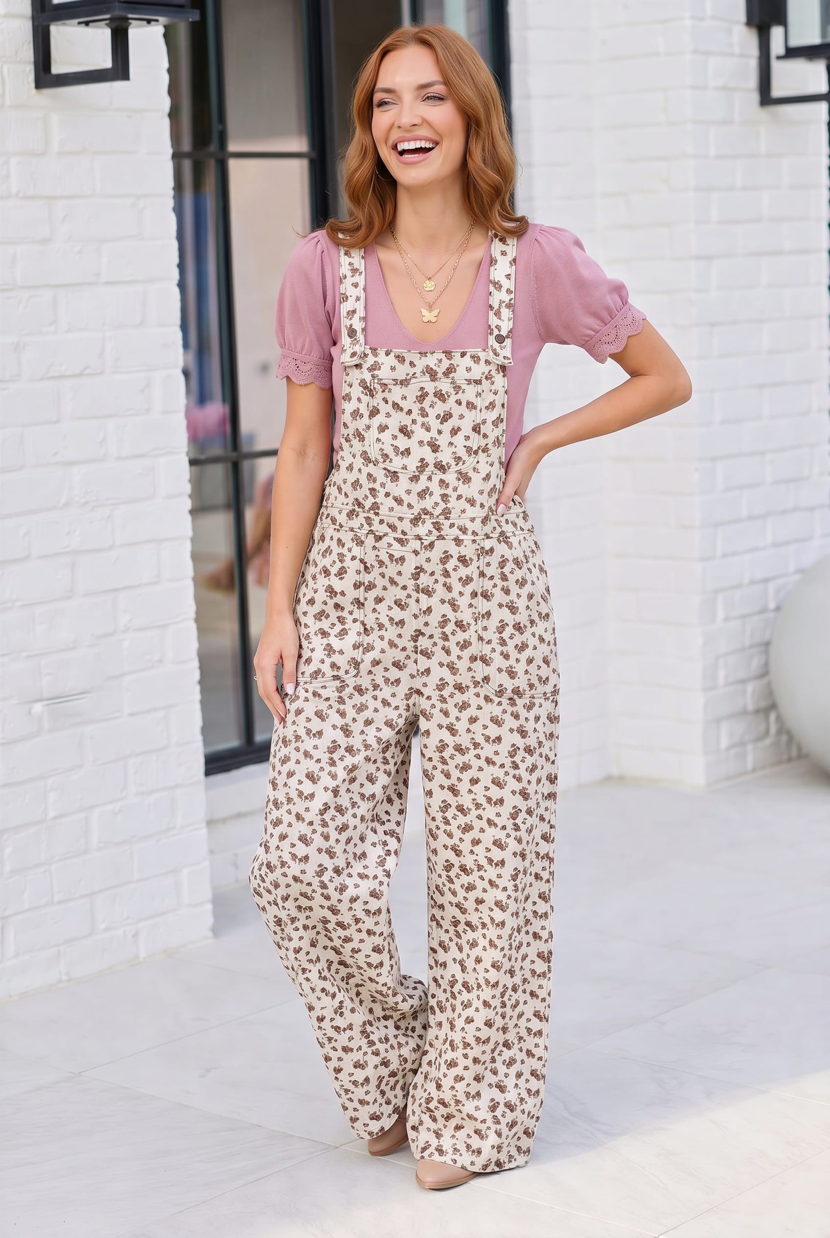 Wildflower Fields Floral Overalls - Charming Charlie