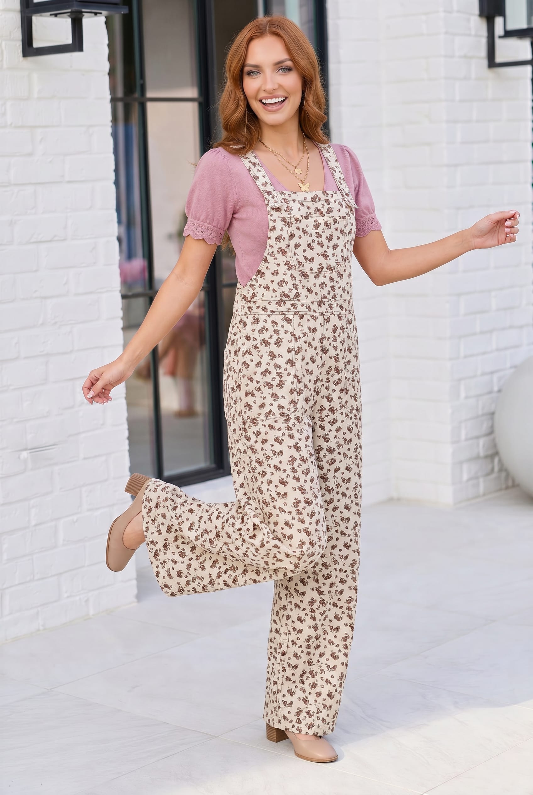 Wildflower Fields Floral Overalls - Charming Charlie