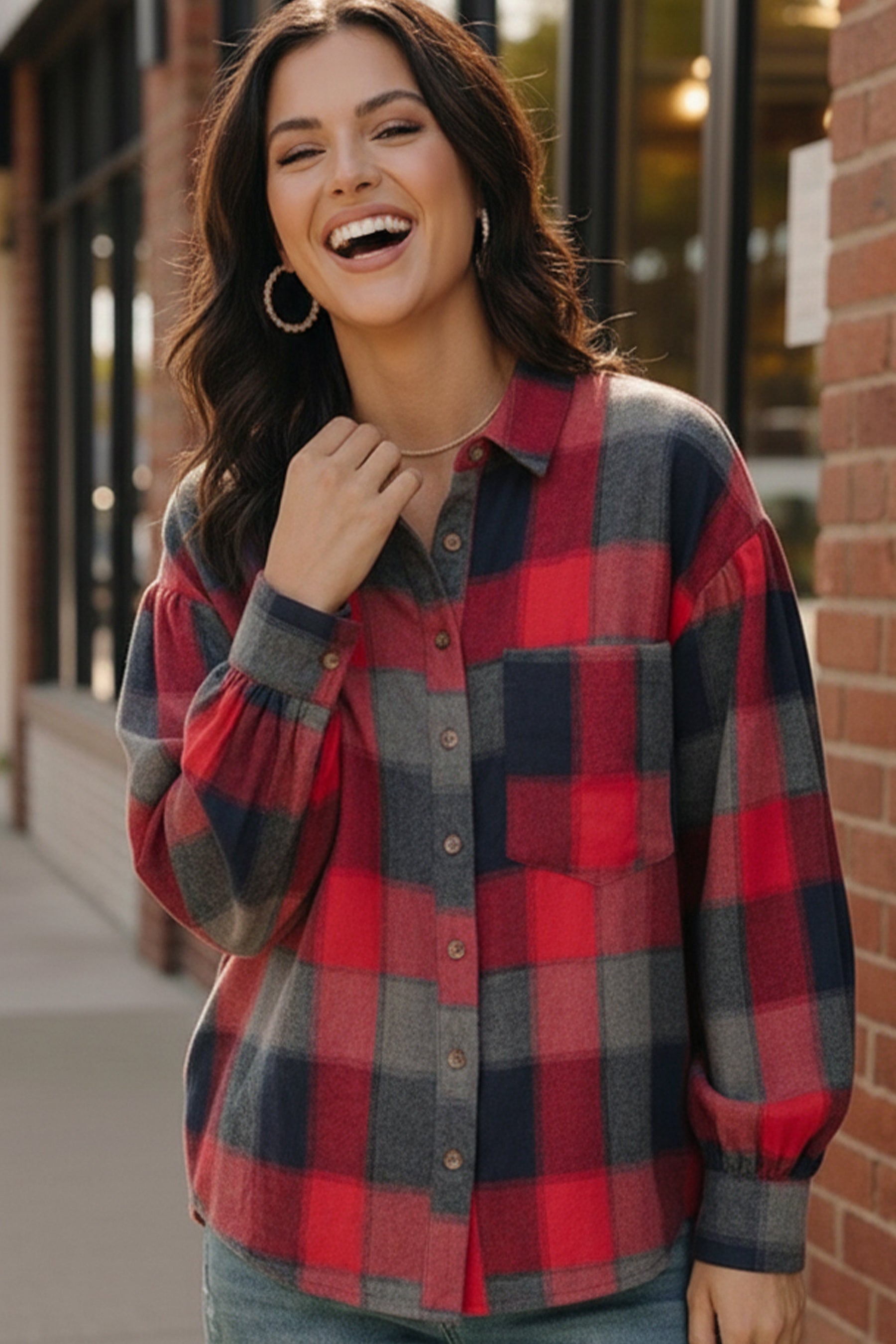 Lumberjack Love Flannel Button Down - Charming Charlie