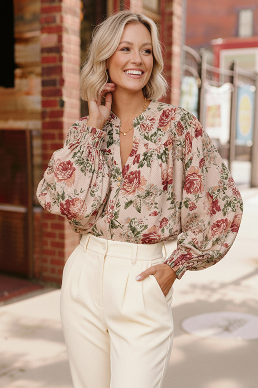 Petals & Poetry Blouse - Charming Charlie