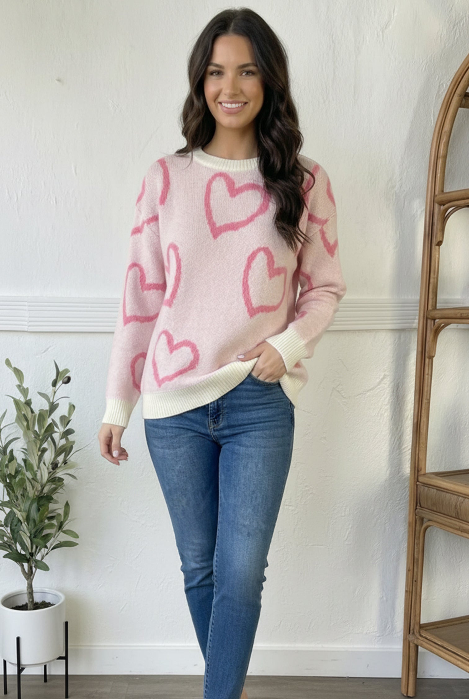 Love Notes Jacquard Sweater - Charming Charlie