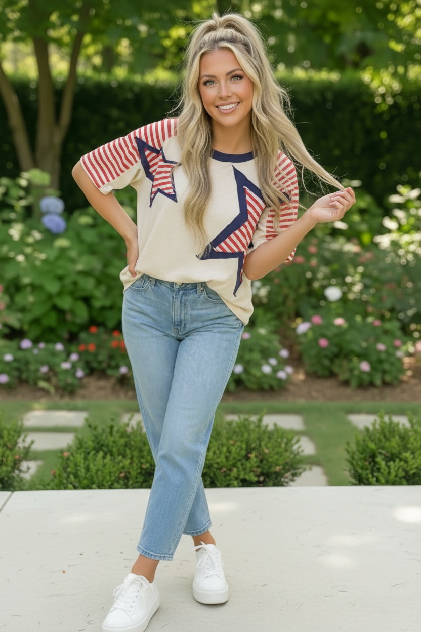 Stars and Stripes Forever Graphic Tee - Charming Charlie