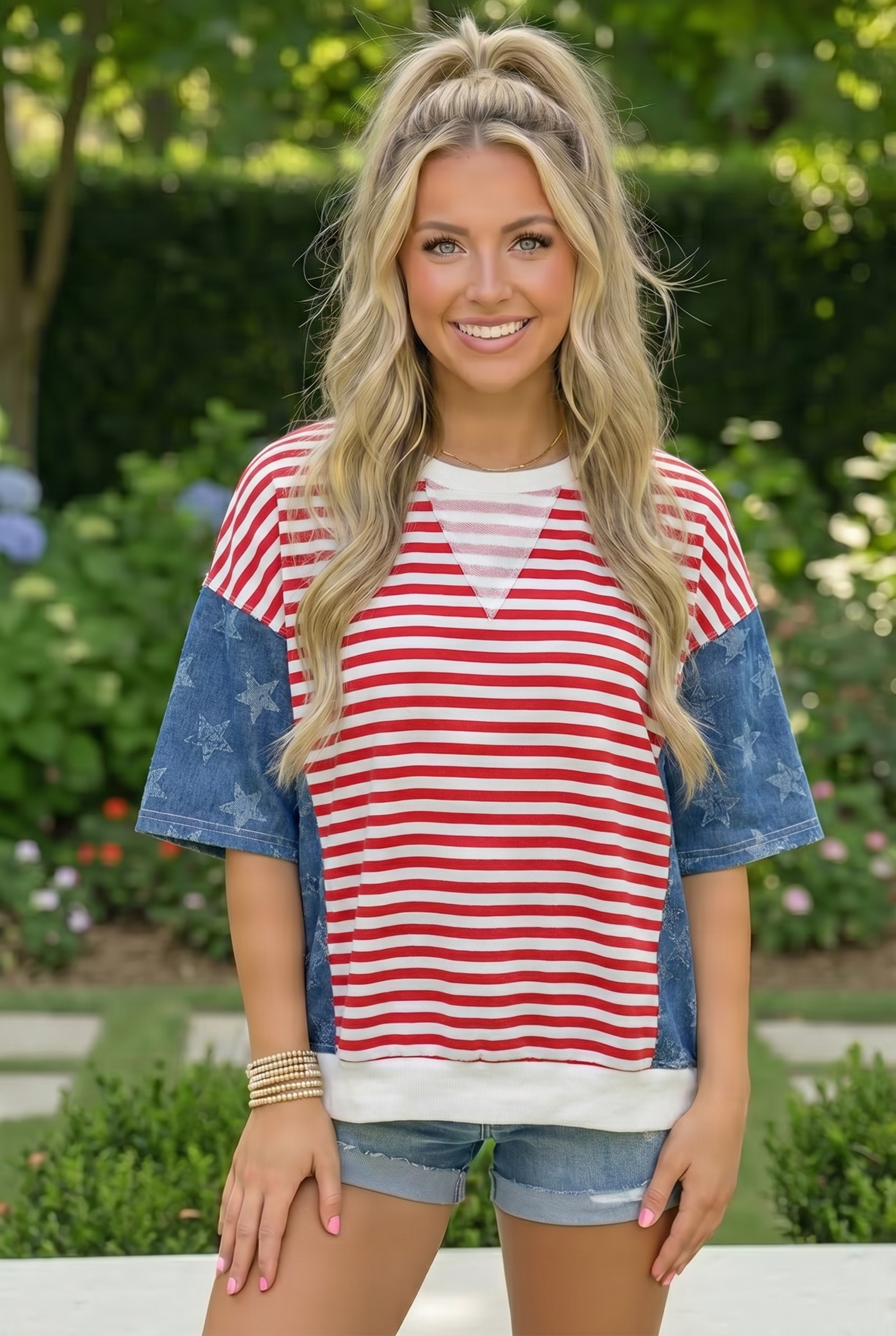 Stars Stripes and So Much Style Top - Charming Charlie