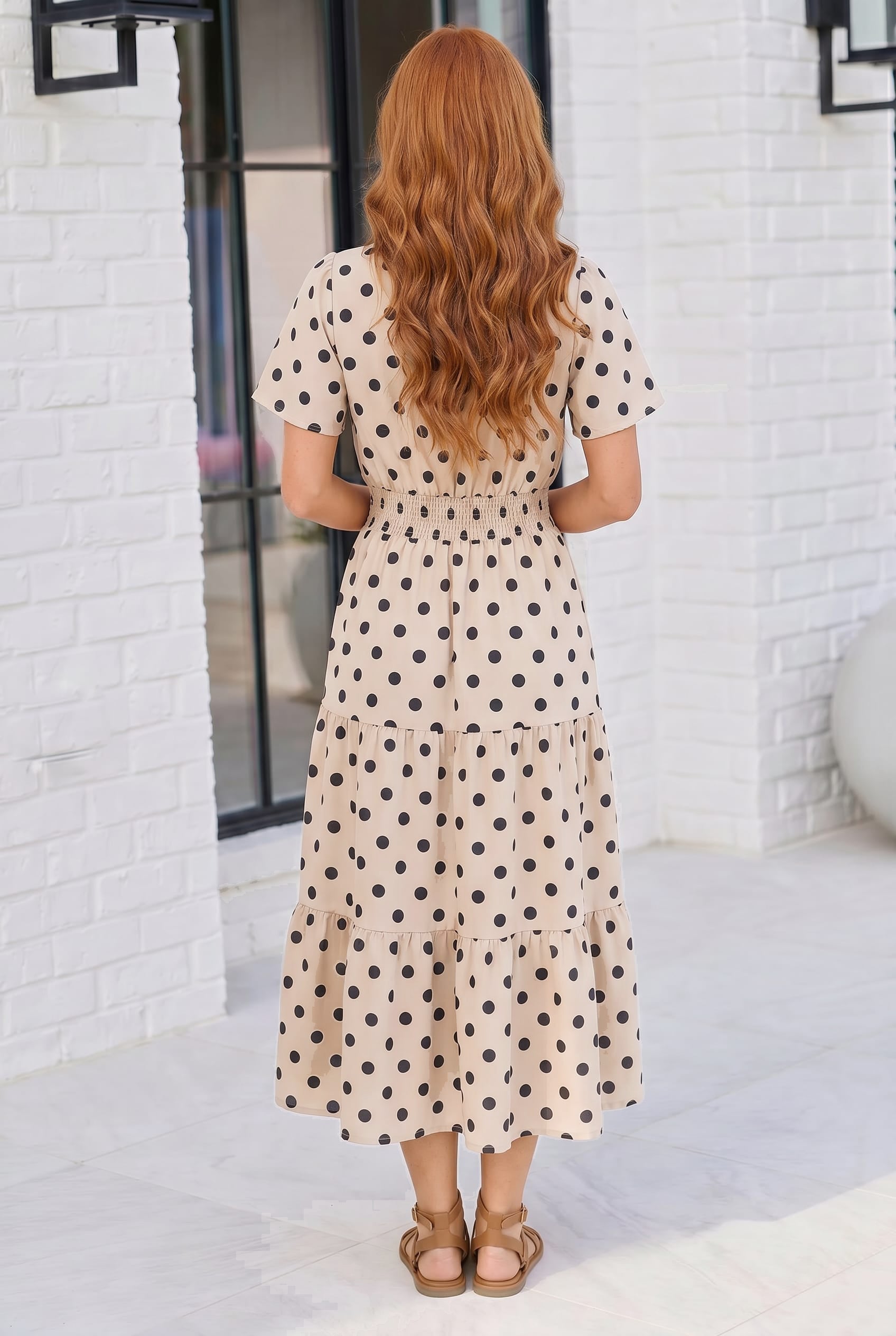 Spotted Something Sweet: Polka Dot Midi Dress - Charming Charlie