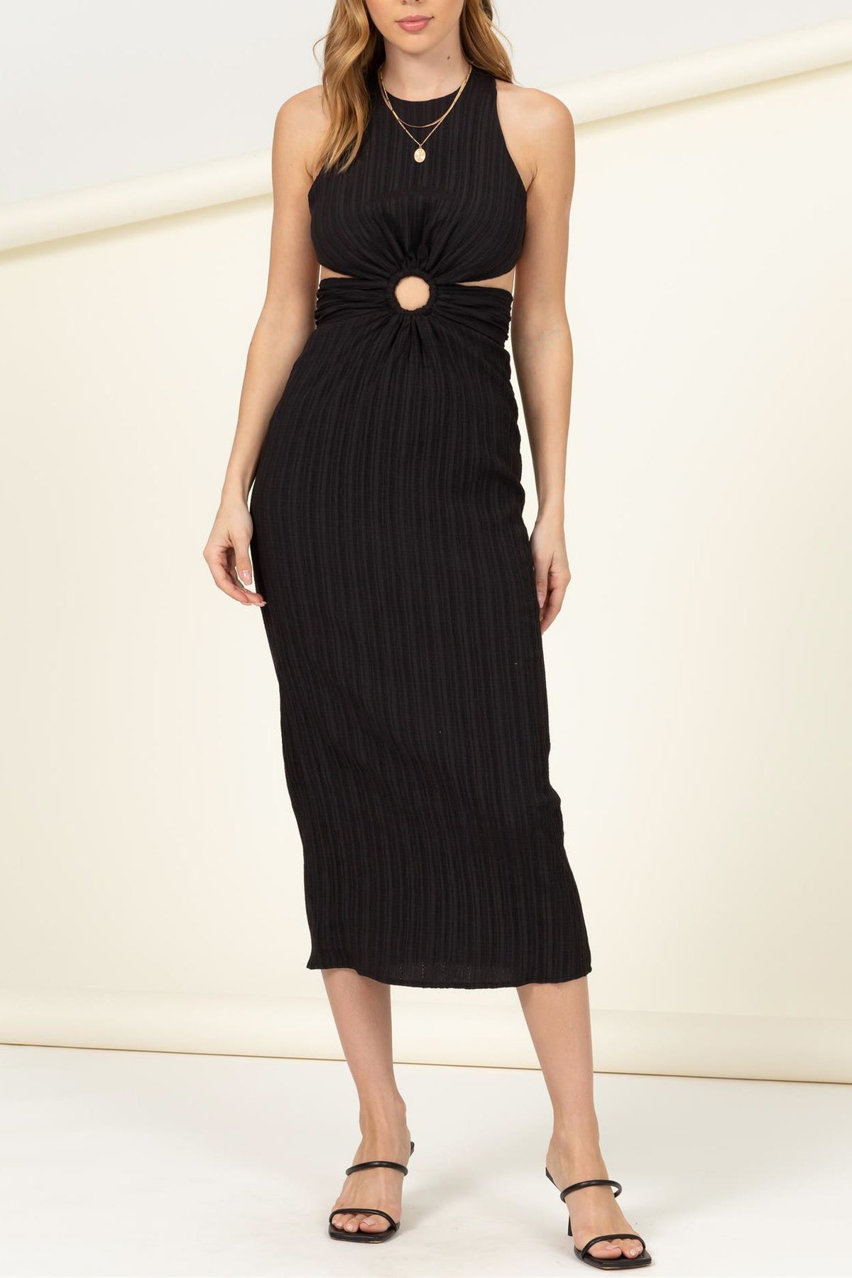 Sleeveless Key Hole Dress - Charming Charlie