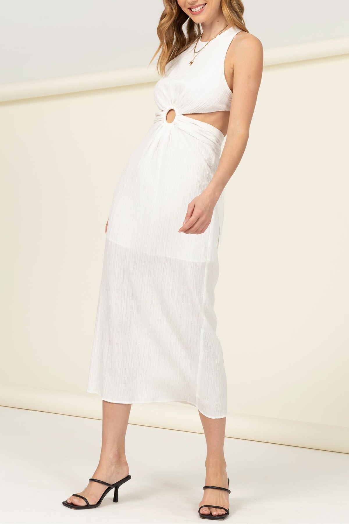 Sleeveless Key Hole Dress - Charming Charlie