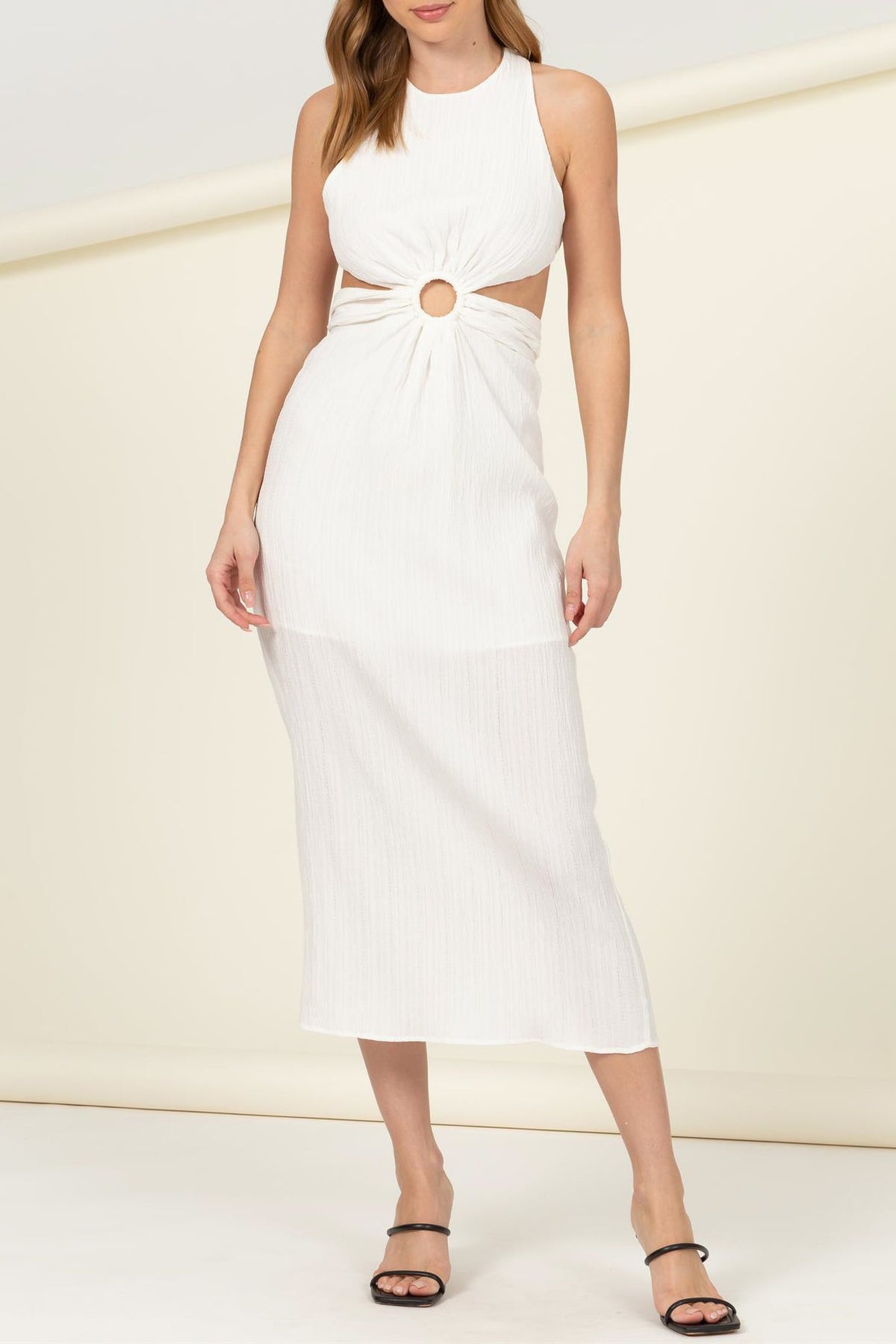 Sleeveless Key Hole Dress - Charming Charlie