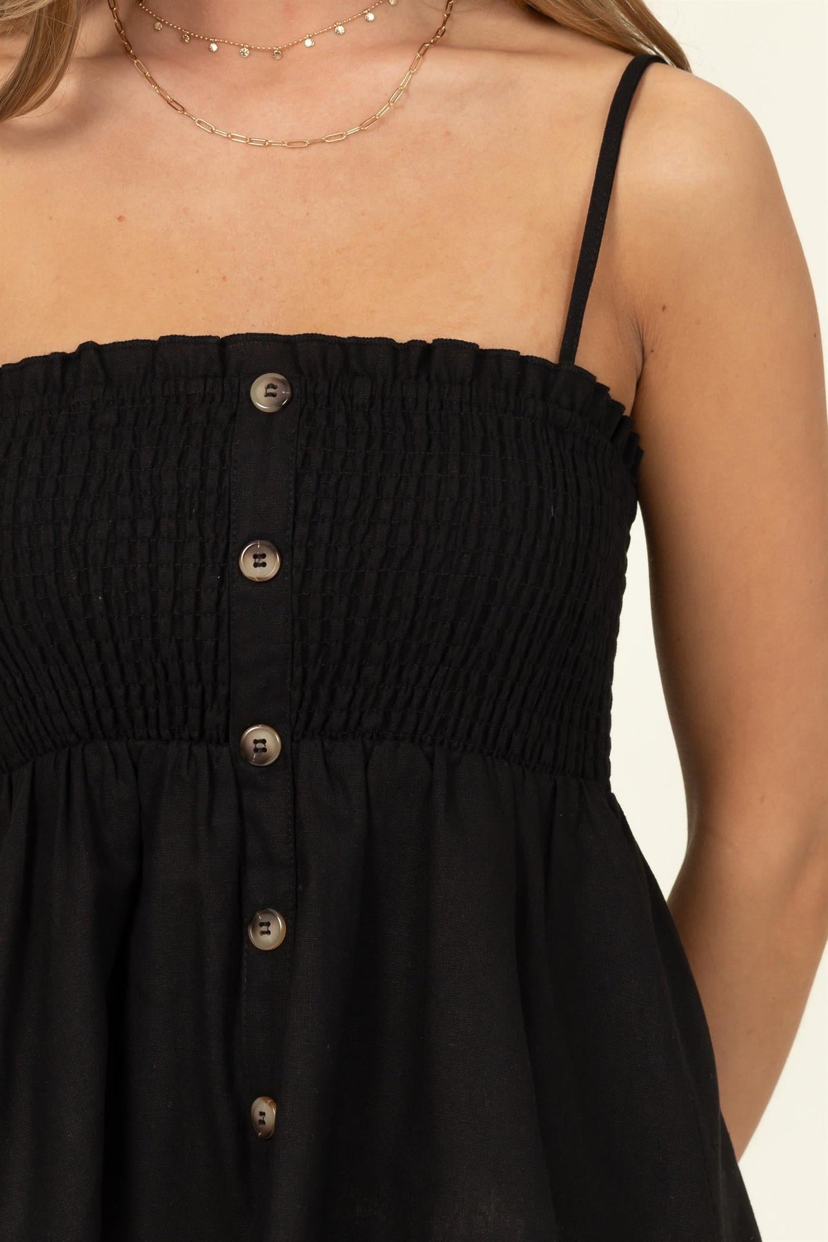 Sleevless Woven Flare Top - Charming Charlie