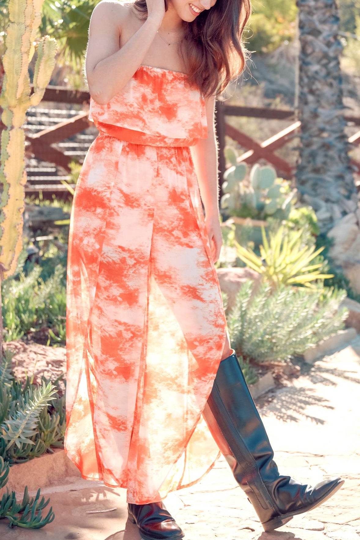 Woven Print Jumpsuit - Charming Charlie