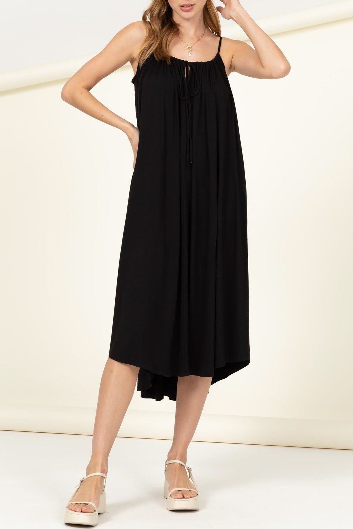 Knit Solid Flare Dress - Charming Charlie