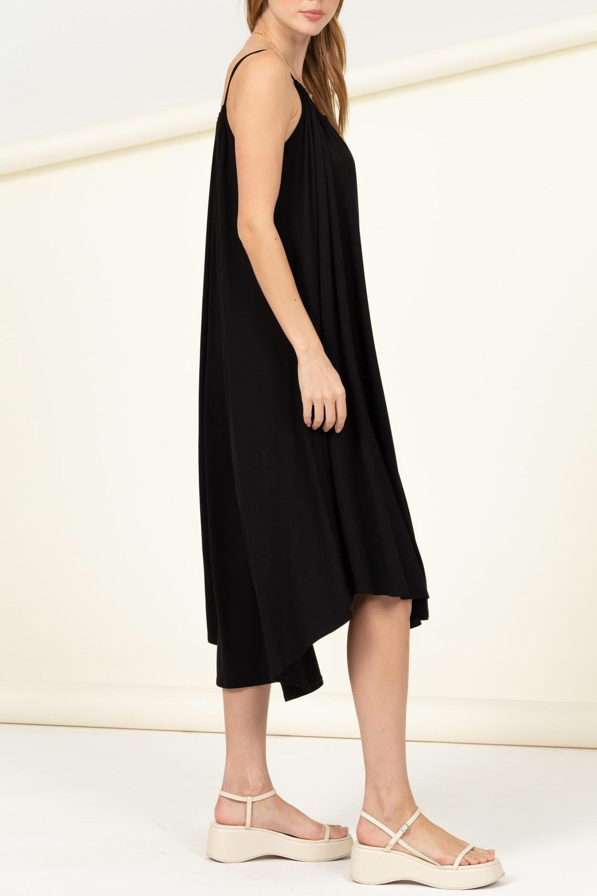 Knit Solid Flare Dress - Charming Charlie