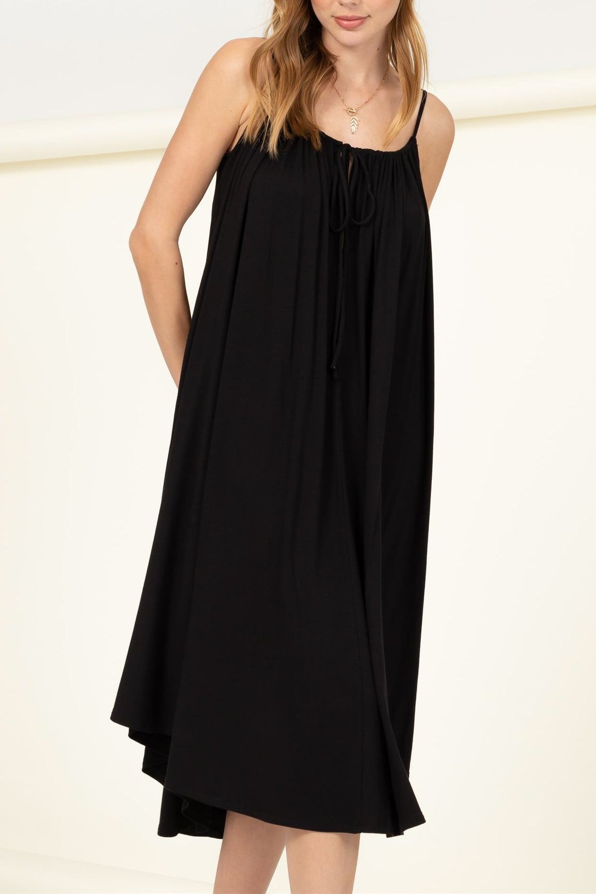 Knit Solid Flare Dress - Charming Charlie