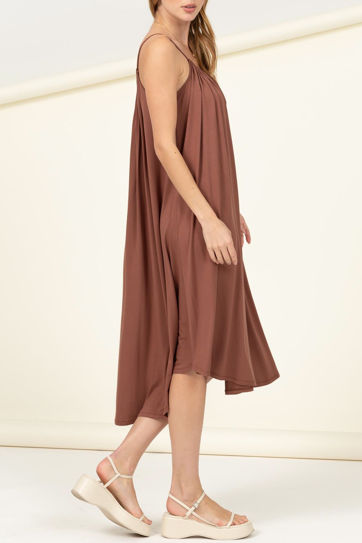 Knit Solid Flare Dress - Charming Charlie