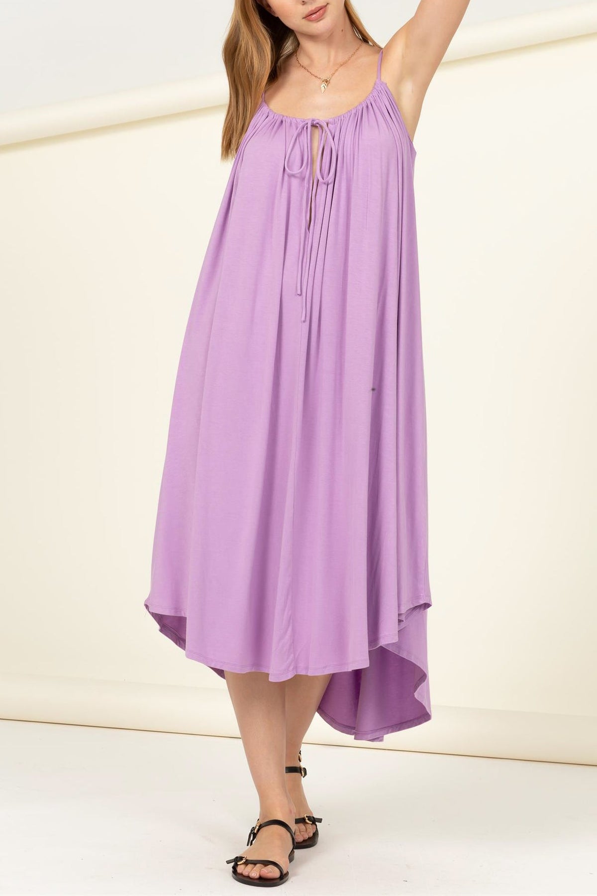Knit Solid Flare Dress - Charming Charlie