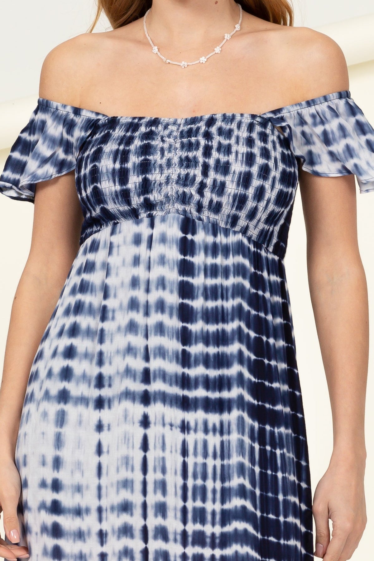 Woven Off the Shoulder Tye Dye Dress - Charming Charlie