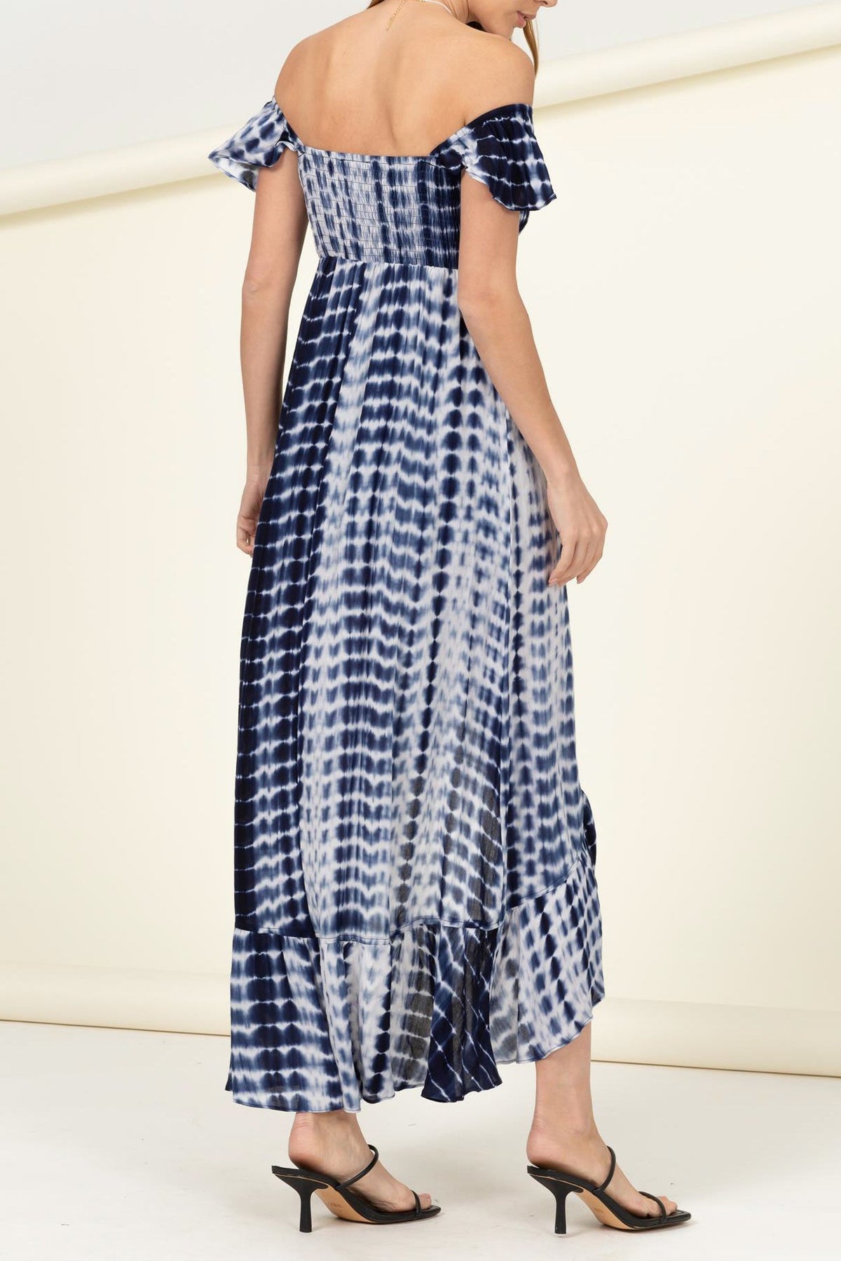 Woven Off the Shoulder Tye Dye Dress - Charming Charlie