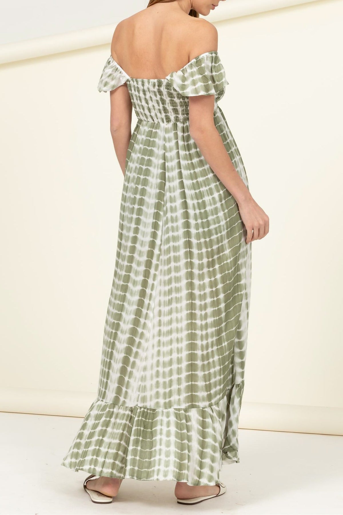 Woven Off the Shoulder Tye Dye Dress - Charming Charlie