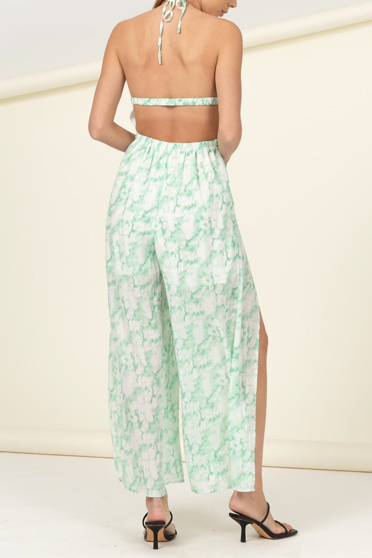 Woven V-Neck Jumpsuit - Charming Charlie