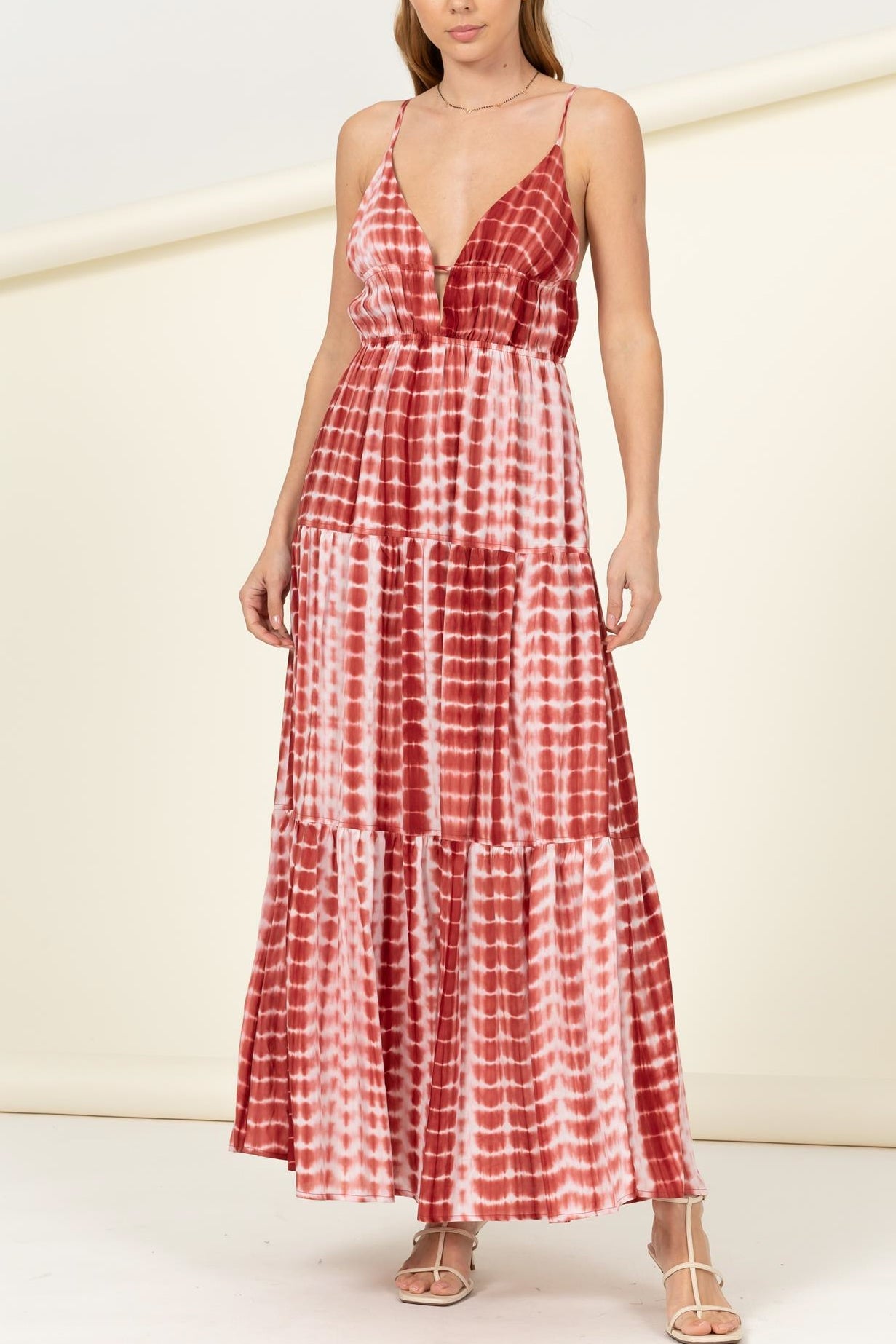 Sleeveless Tye Dye Maxi Dress - Charming Charlie