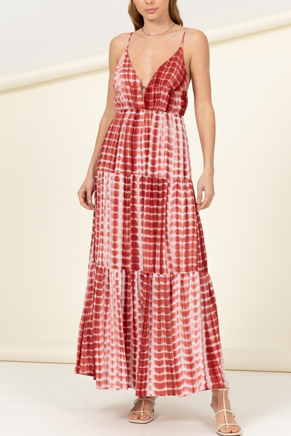 Sleeveless Tye Dye Maxi Dress - Charming Charlie
