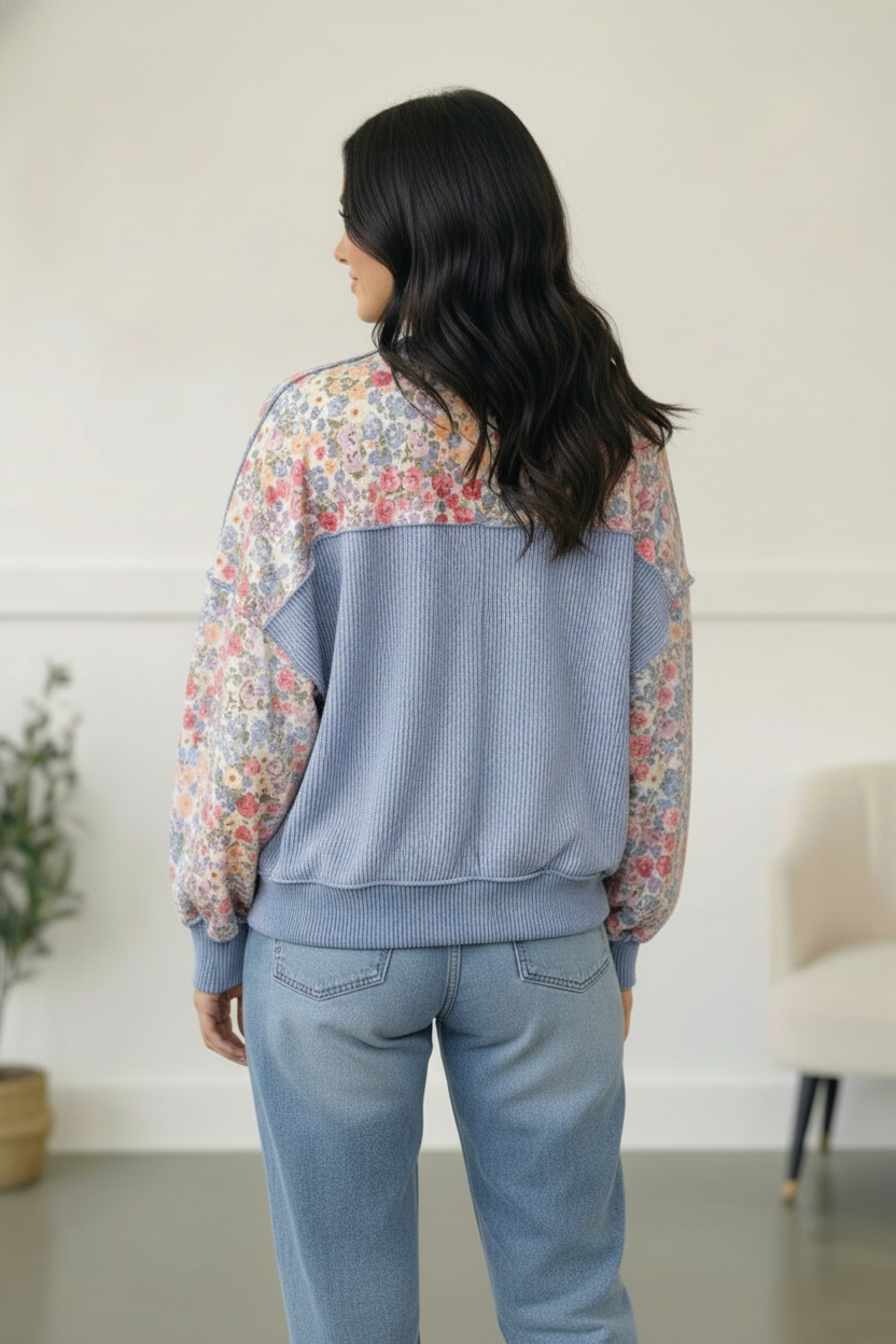 Meadow Breeze Floral Pullover - Charming Charlie