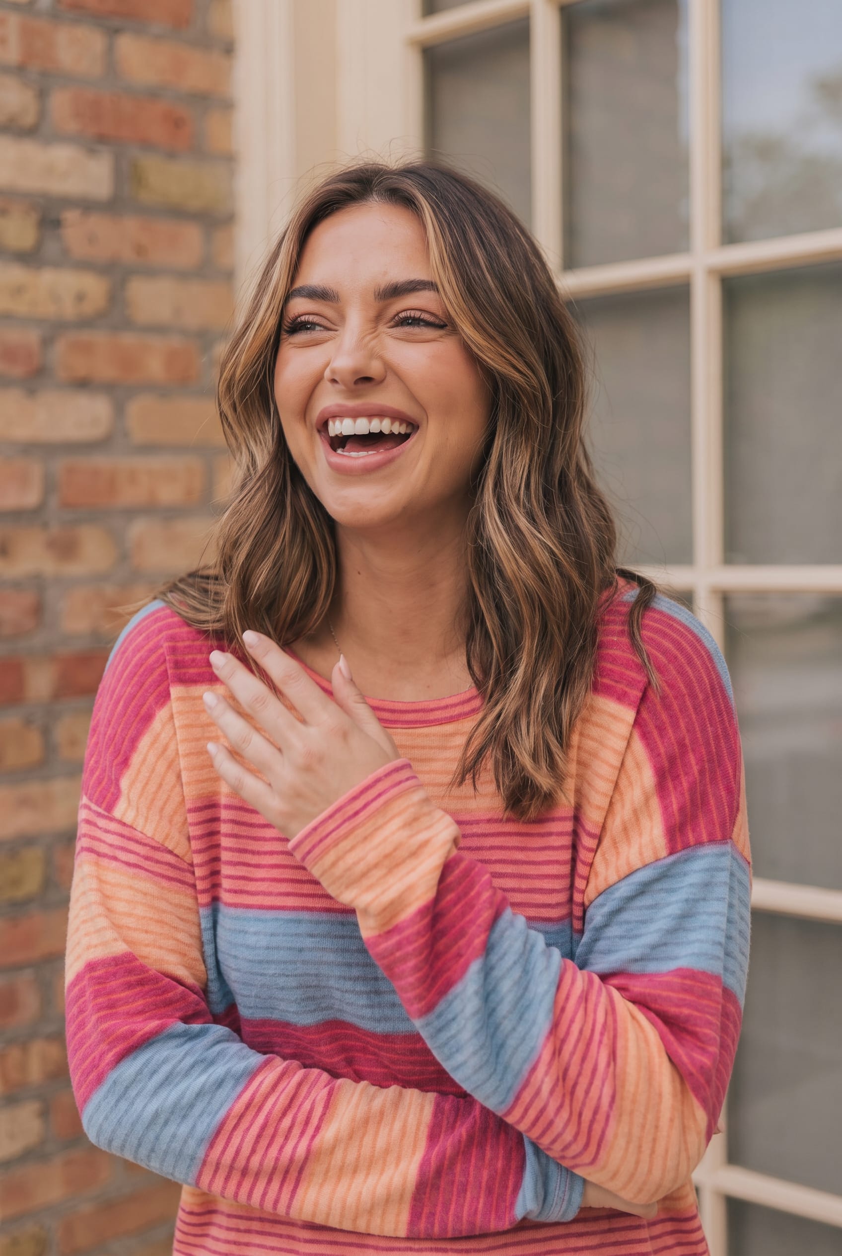 Sunny Stripes Long Sleeve Knit Top - Charming Charlie