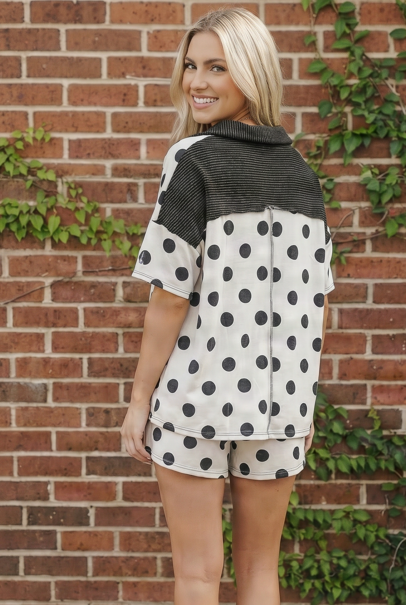Spot On Darling Polka Dot Two Piece Set - Charming Charlie