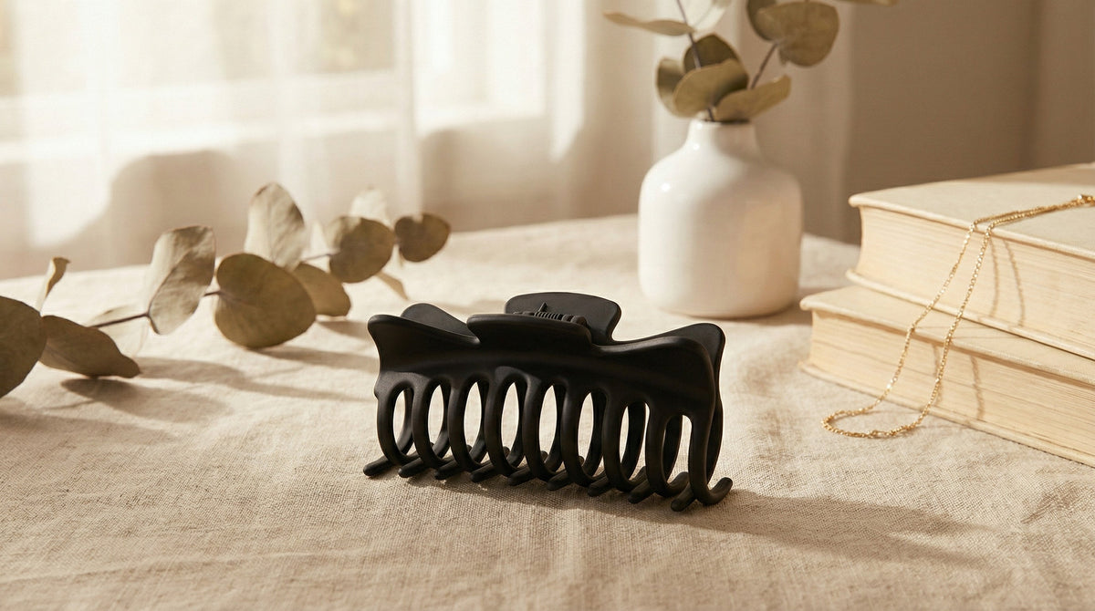 Large Black Hair Clamp - Charming Charlie
