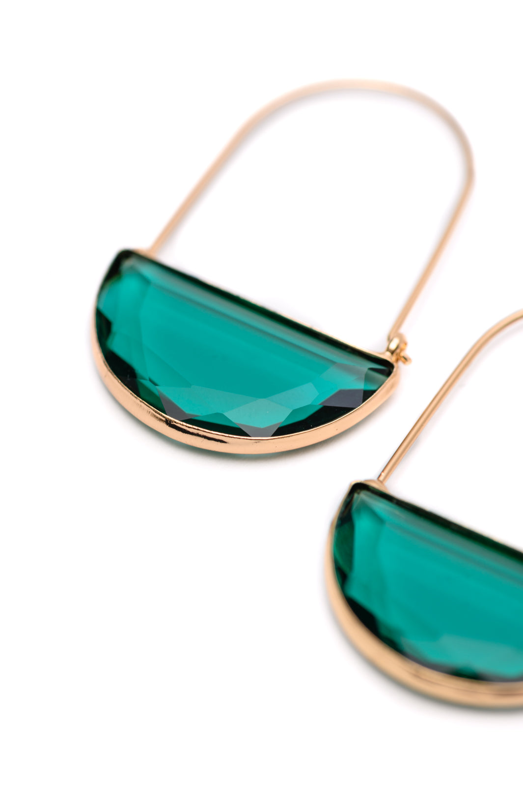 Half Circle Crystal Earrings - Charming Charlie