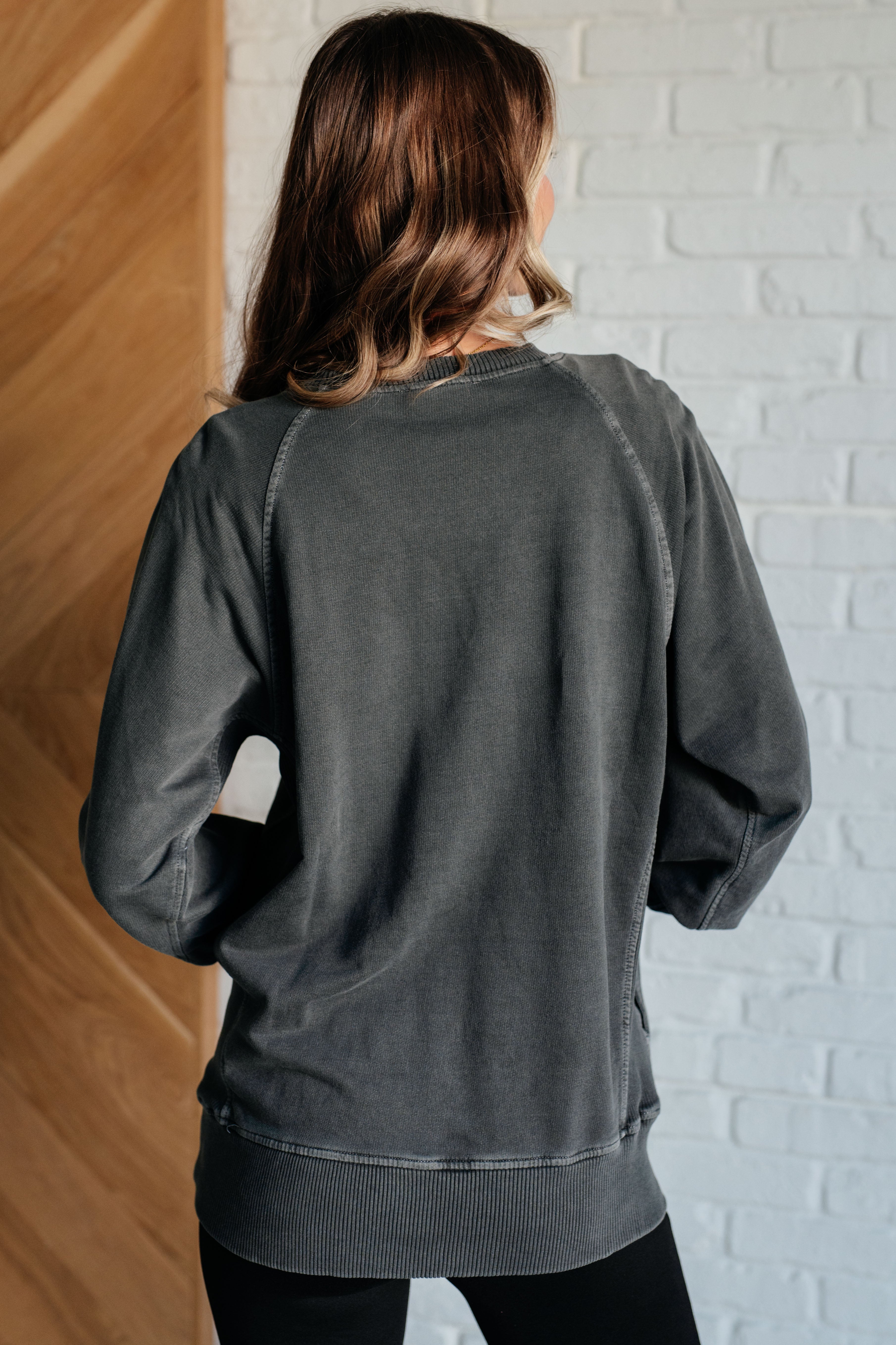 Hands Down Favorite Sweatshirt in Black - Charming Charlie