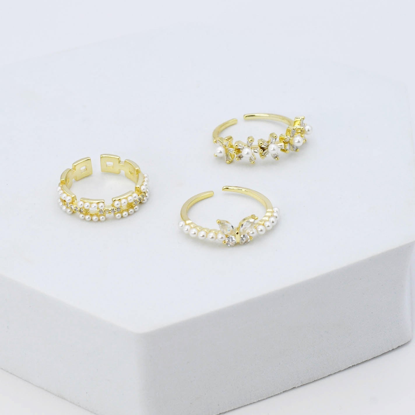 Harmony Pearl Ring Set - Charming Charlie