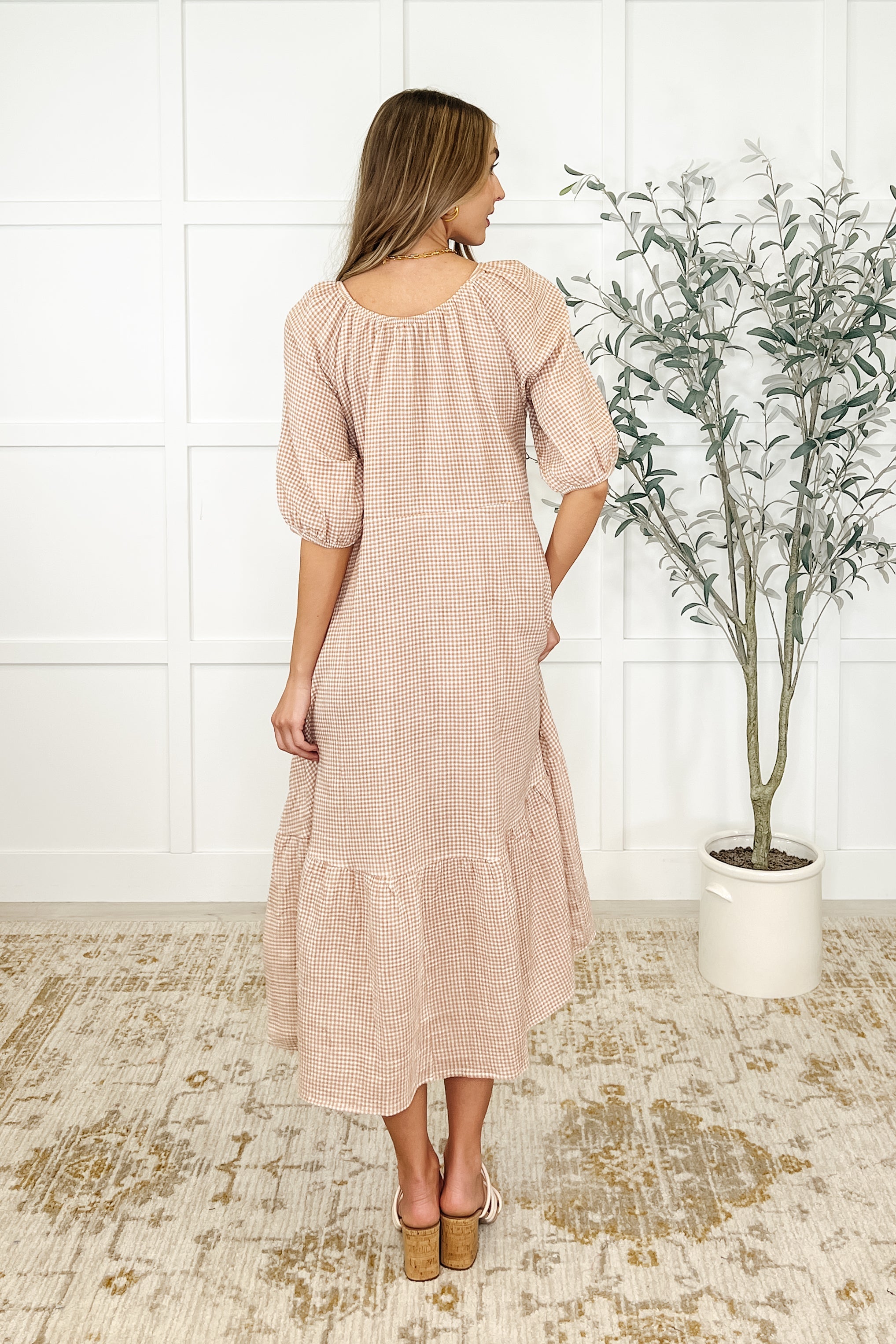 Hazel Dress in Toffee - Charming Charlie
