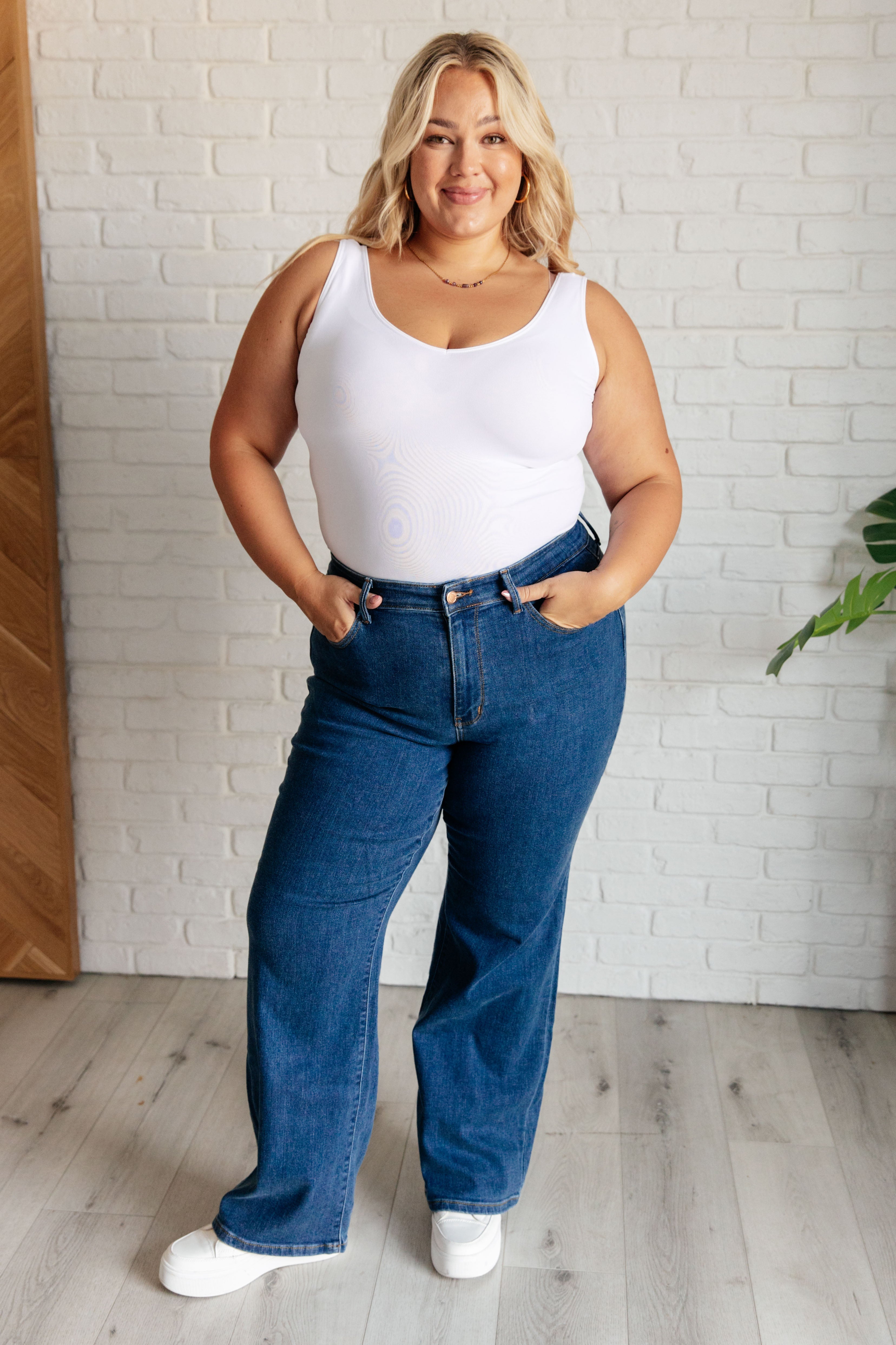Hazel High Rise Vintage Wide Leg Jeans - Charming Charlie