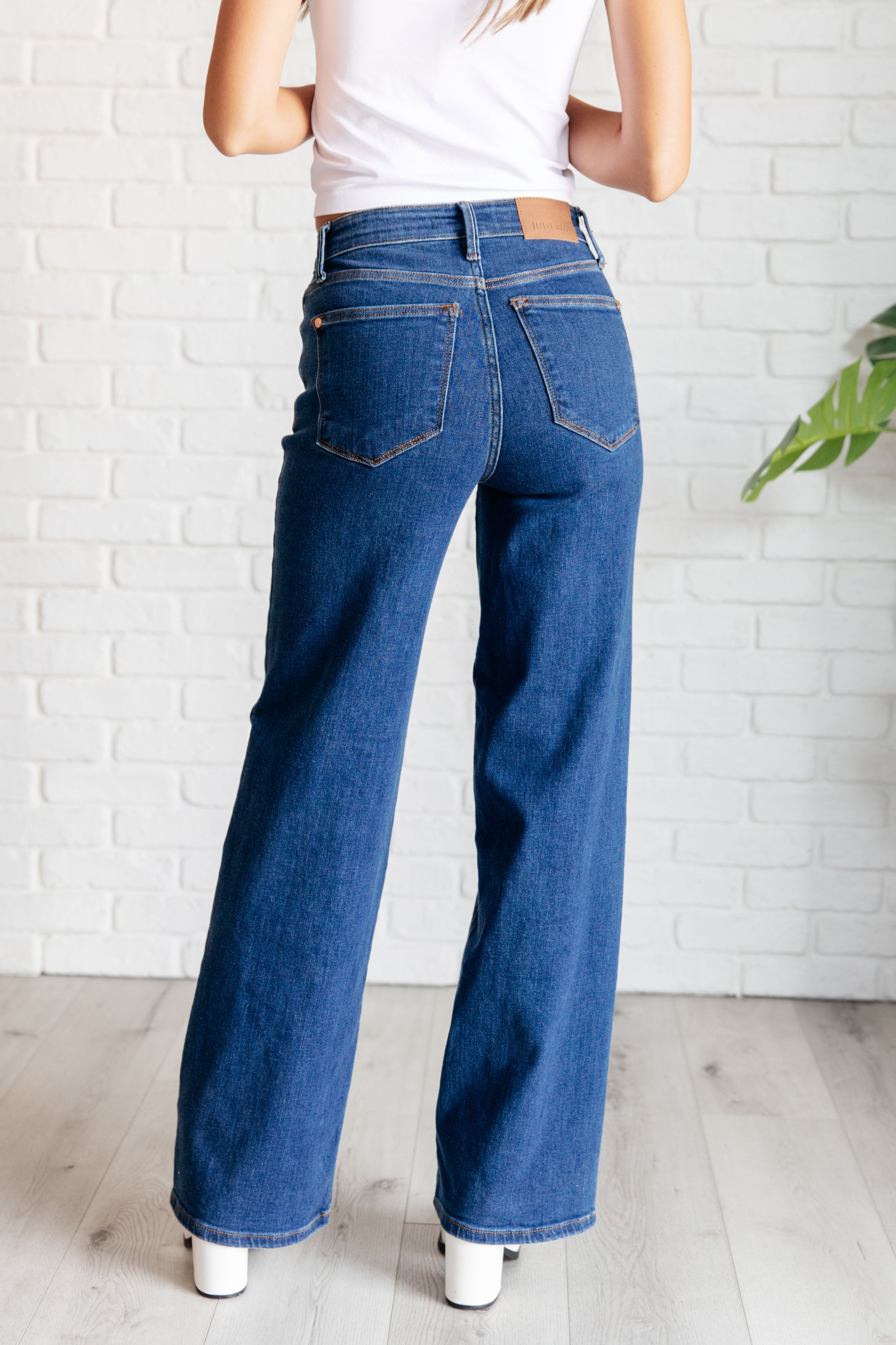 Hazel High Rise Vintage Wide Leg Jeans - Charming Charlie