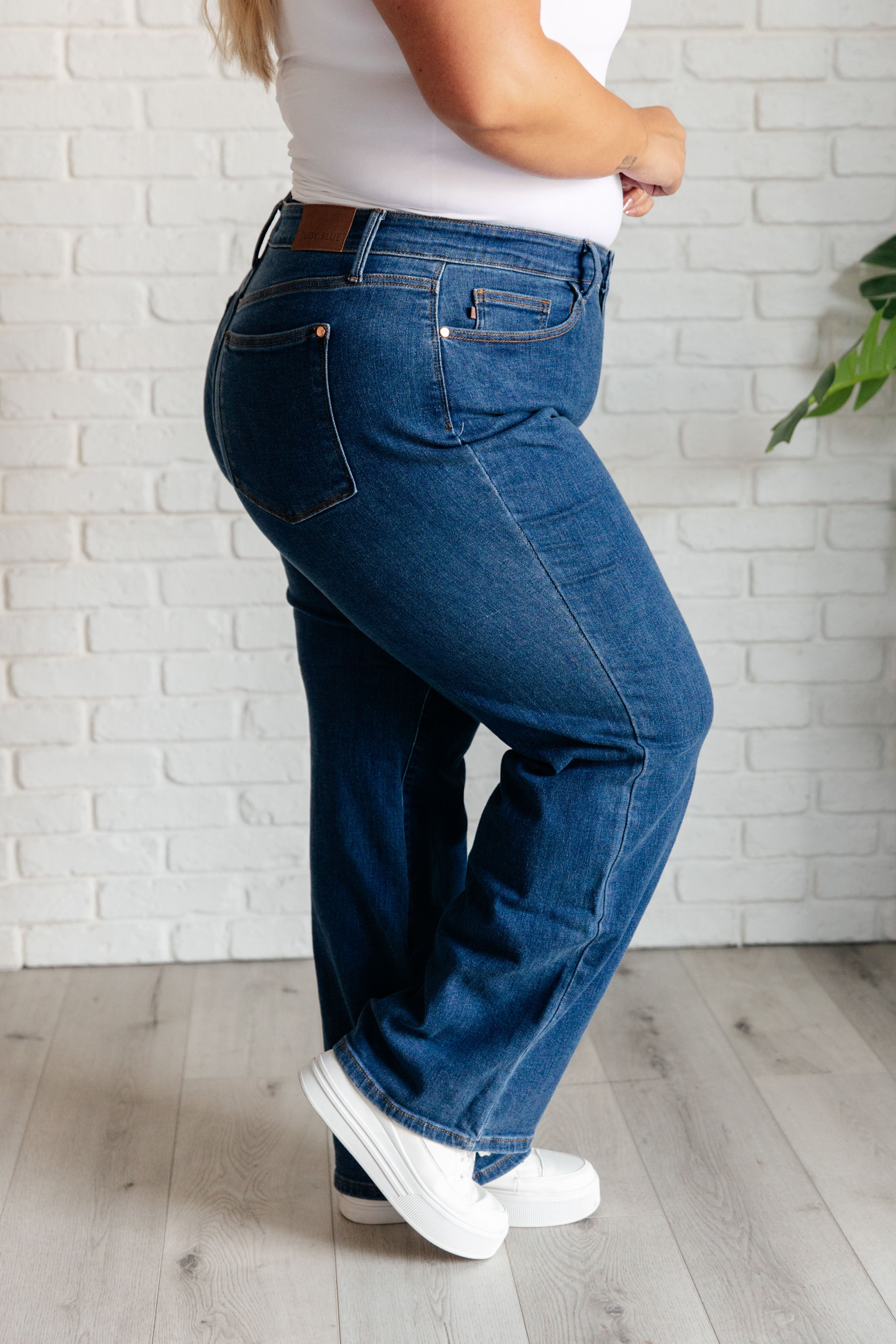 Hazel High Rise Vintage Wide Leg Jeans - Charming Charlie