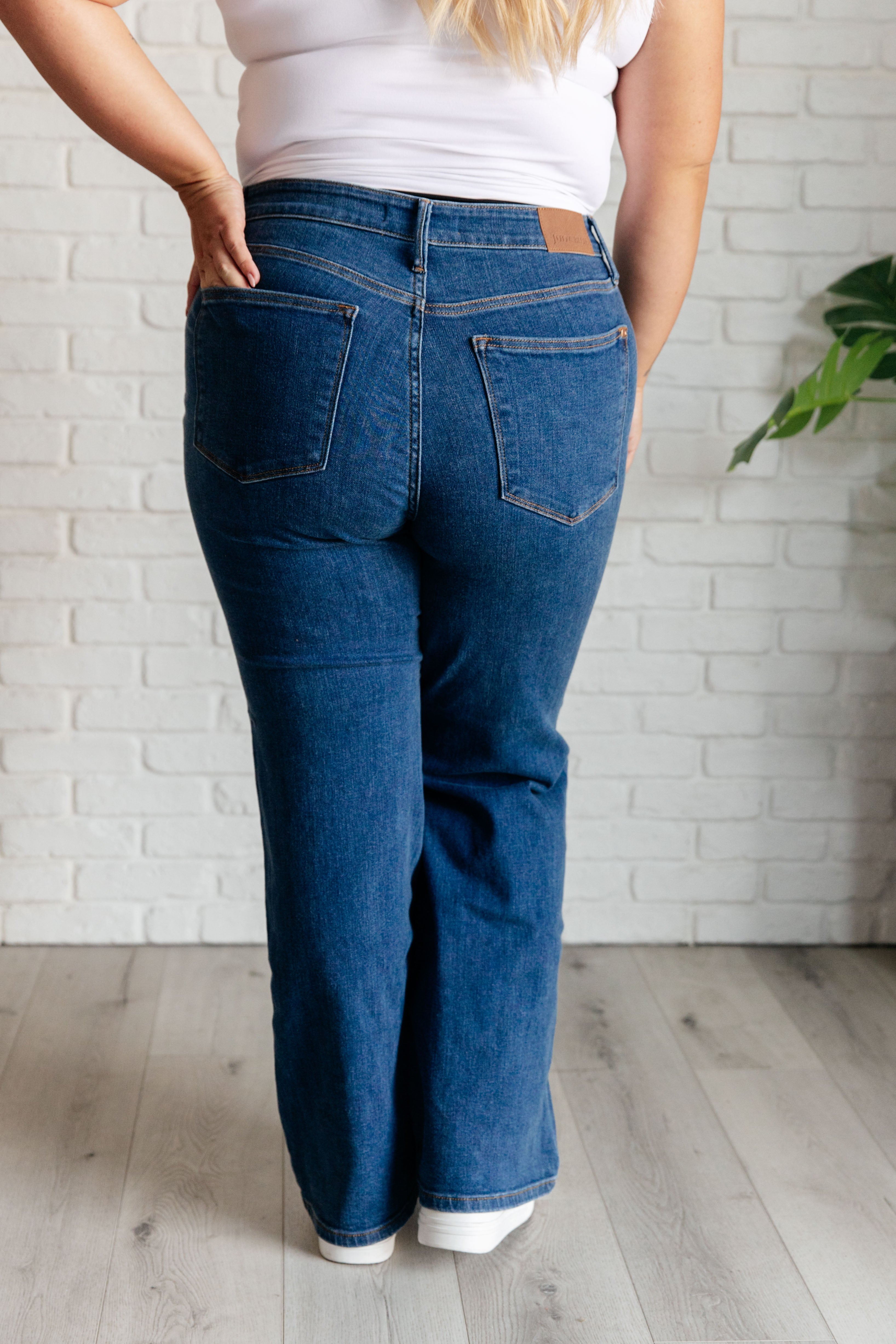 Hazel High Rise Vintage Wide Leg Jeans - Charming Charlie