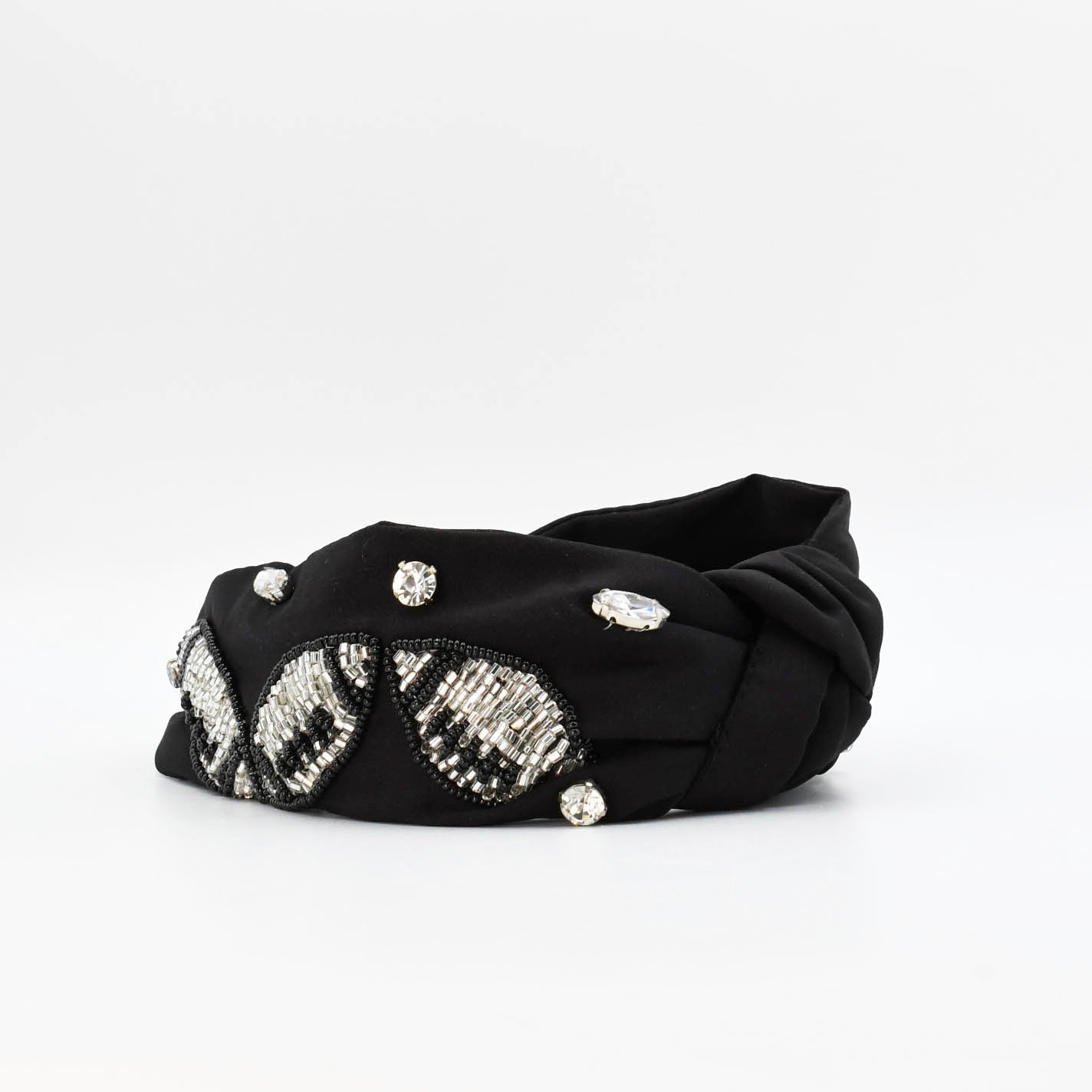 Black/Silver Football Headband - Charming Charlie