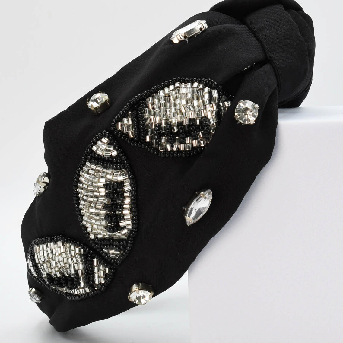 Black/Silver Football Headband - Charming Charlie