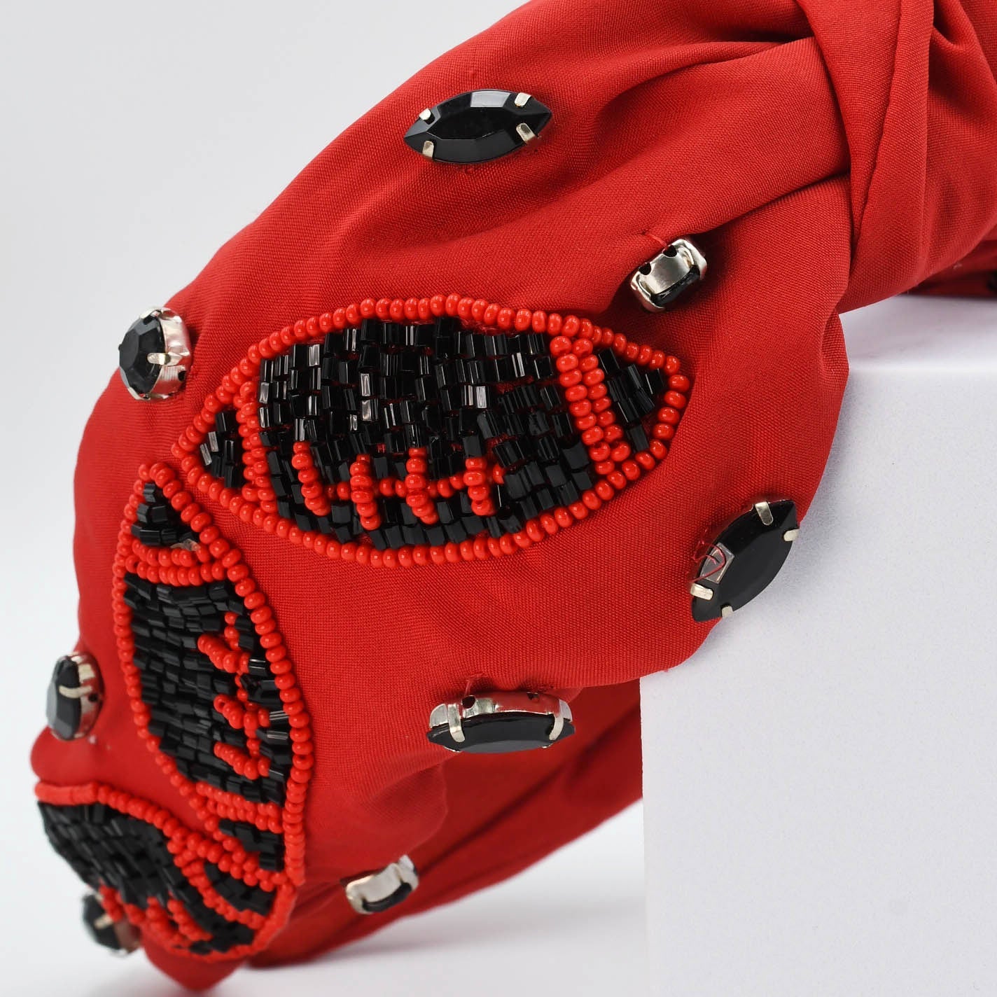Black/Red Football Headband - Charming Charlie
