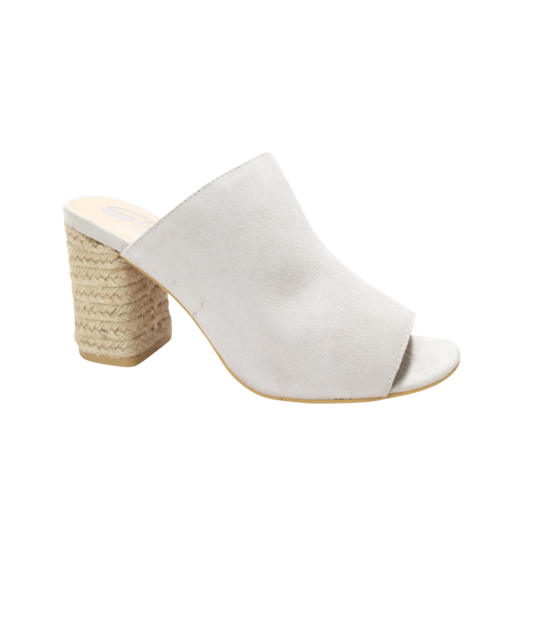 Helena Heeled Sandal in Ice Suede - Charming Charlie