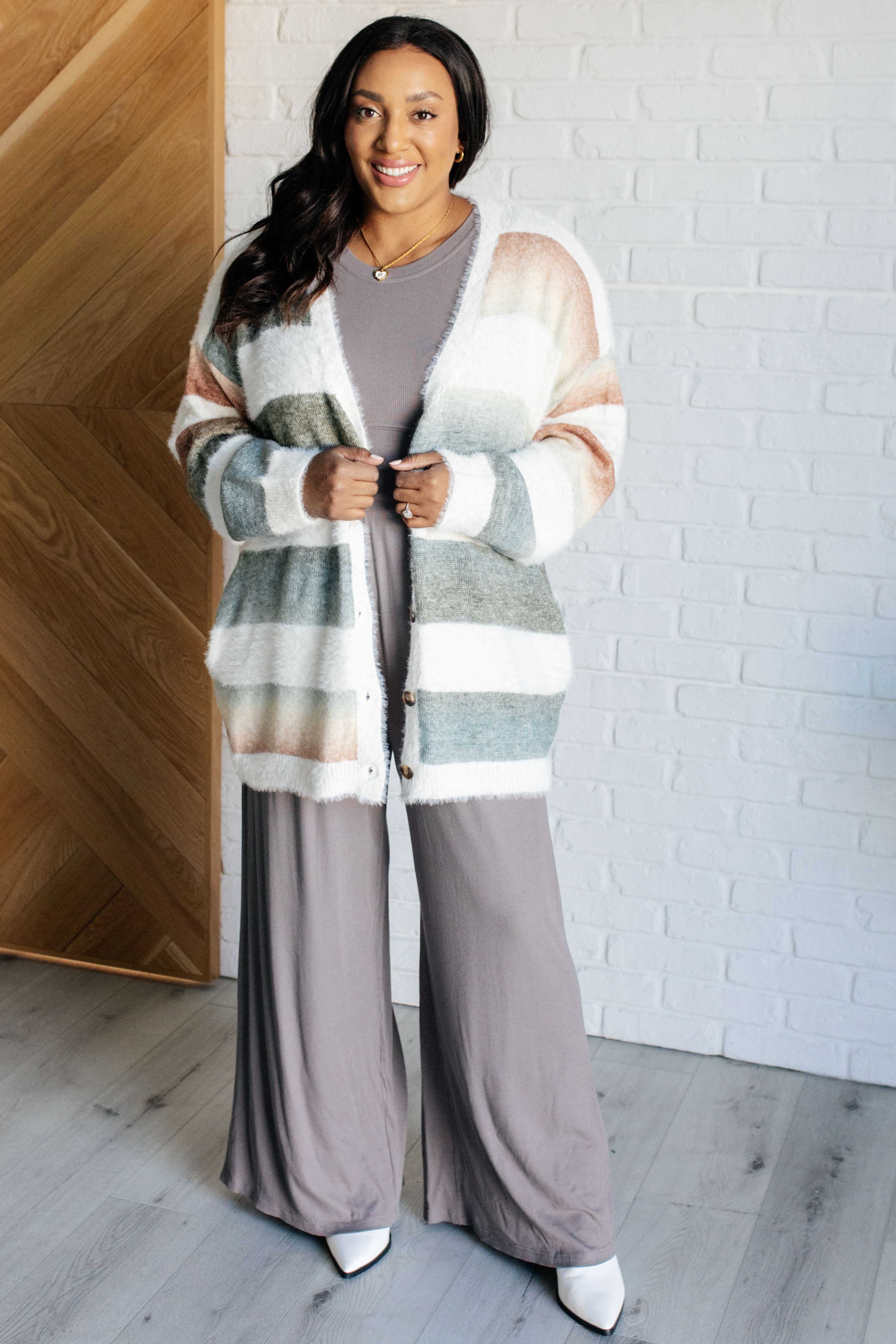 Ombre Feelings Striped Cardigan - Charming Charlie