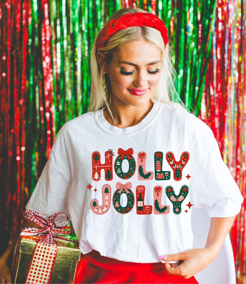 Holly Jolly Graphic Tee and Sweatshirt - Charming Charlie