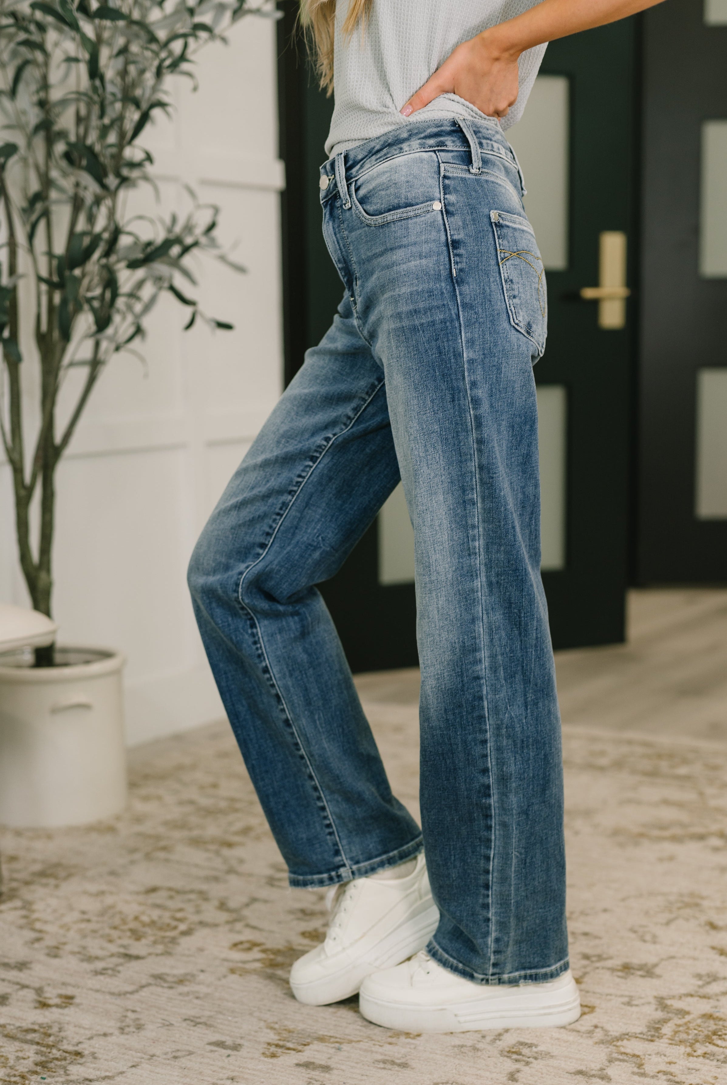 Holly Mid Rise Straight - Charming Charlie