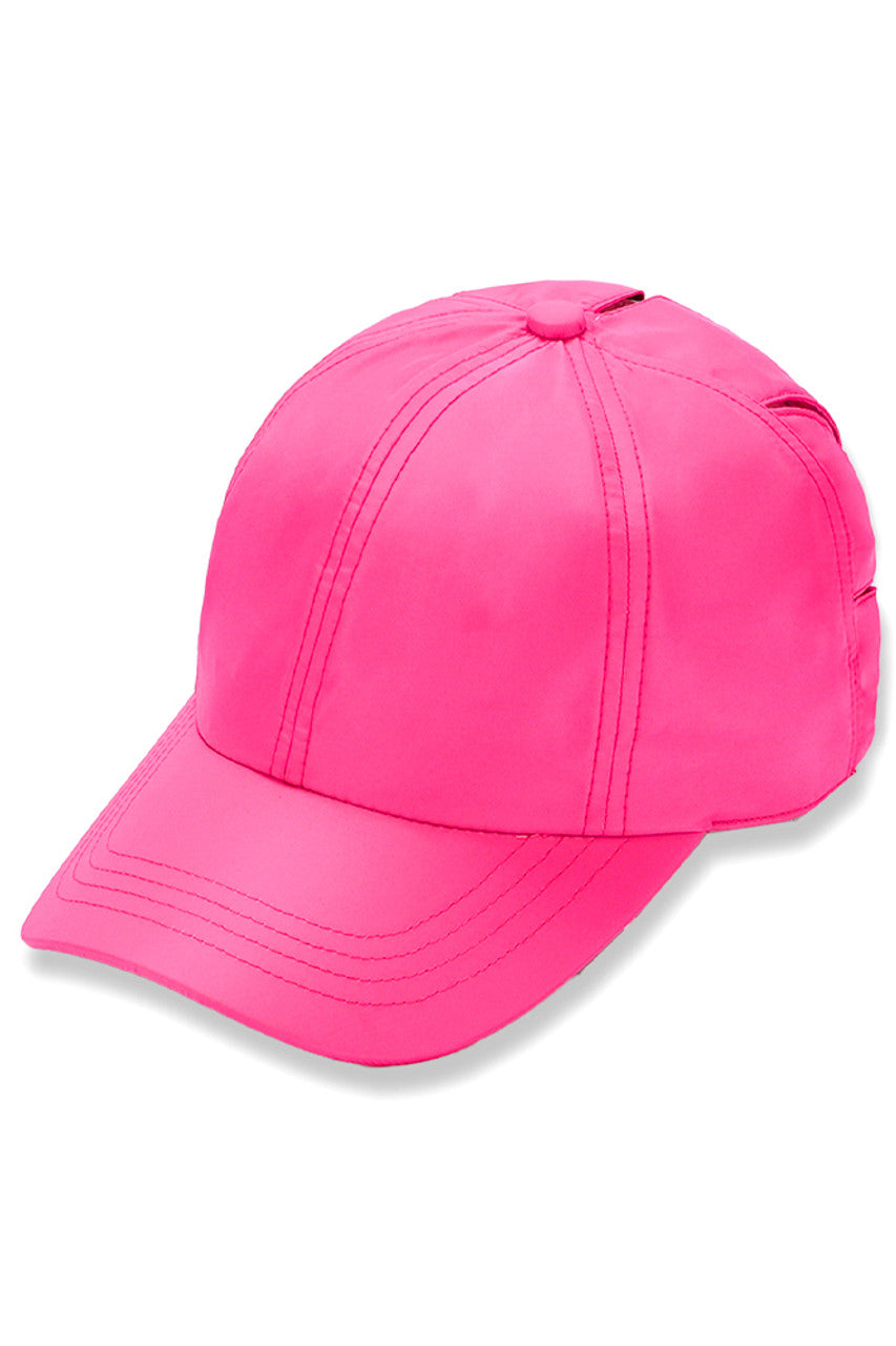 Hotpink C.C Sunshine Multi Opening Baseball Pony Cap is designed to provide maximum comfort and style. With multiple openings and a classic baseball cap design, it allows for versatile wear and is perfect for any outdoor activity. Made with high-quality materials, it offers a durable and fashionable accessory for everyday use.