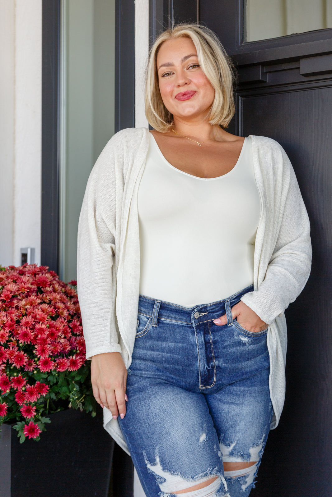 How's It Going Open Front Cardigan - Charming Charlie